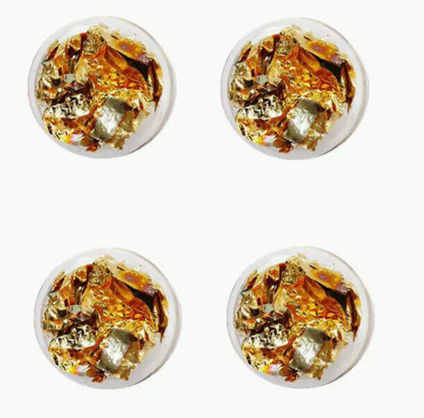 Hot selling nail art colored tin foil paper (4 pieces)