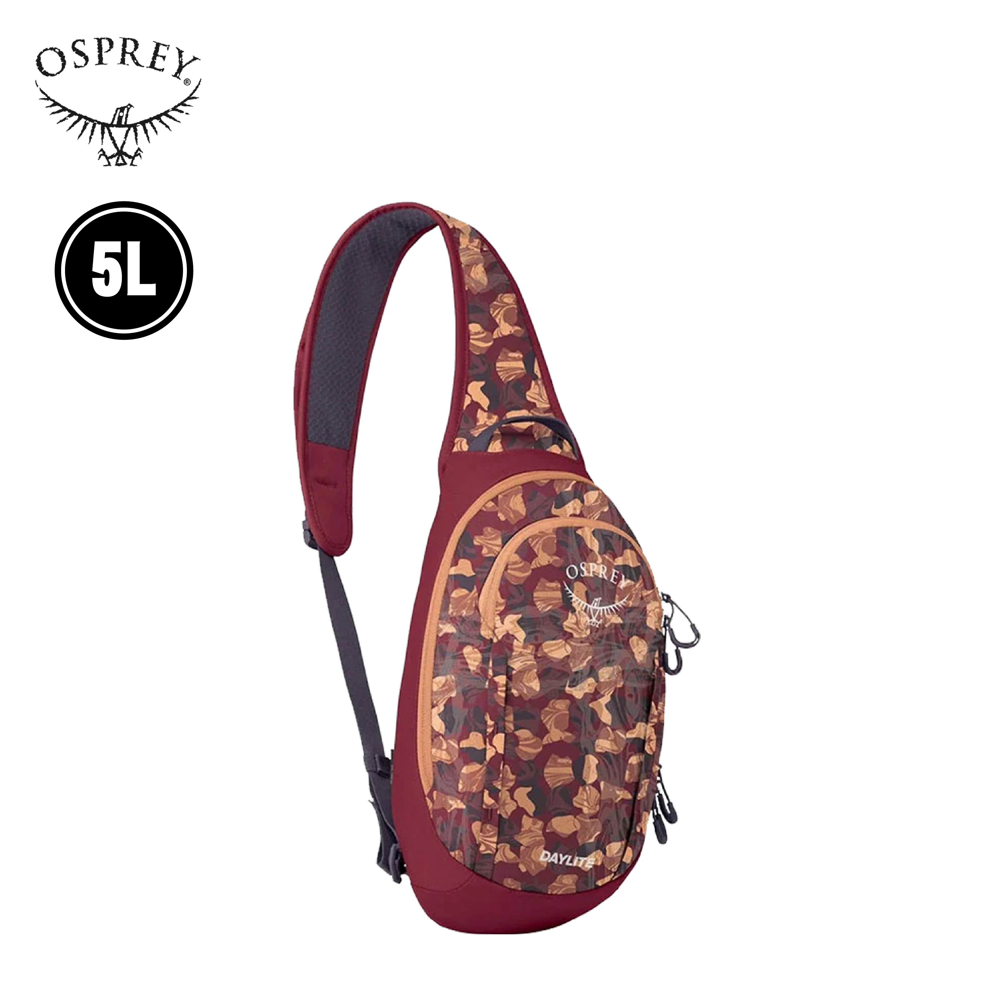 Osprey 美國 Daylite Sling 5L (流墨印痕色/夏櫧粉色) 70OS006014