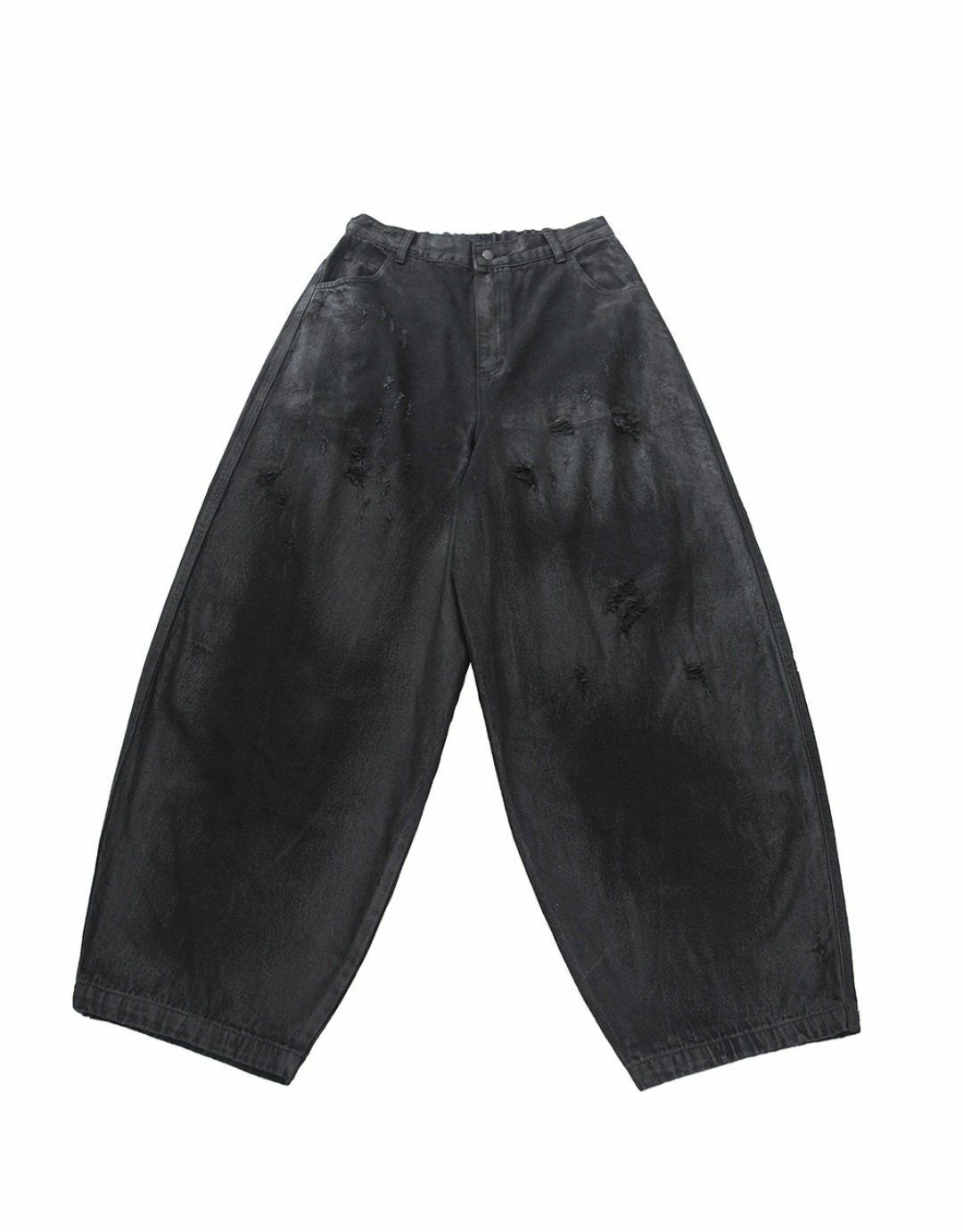 洗水淨色牛仔Balloon Pants GLAMOUR-033P