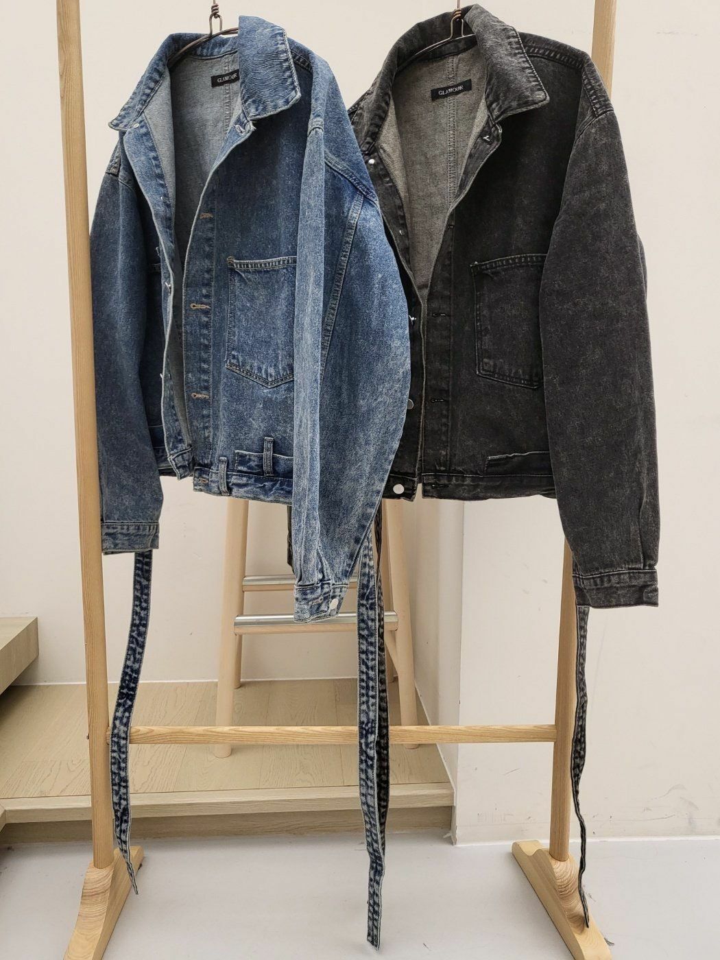 洗水短身牛仔褸 GLAMOUR-034JK