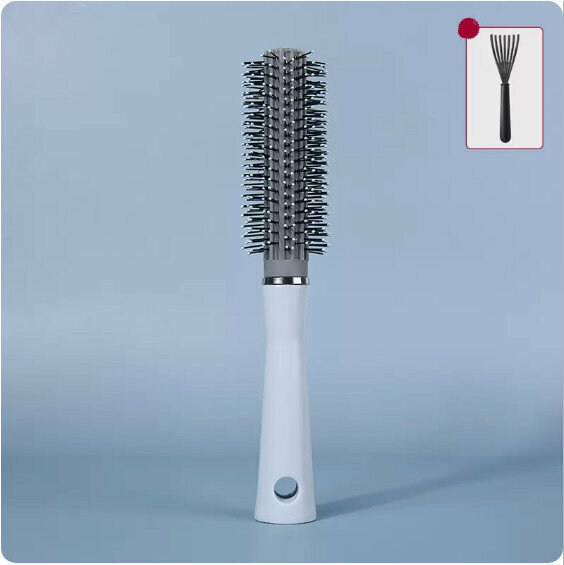 New home use curly hair fluffy comb (sky blue-curly hair comb) [size: 21*4cm]