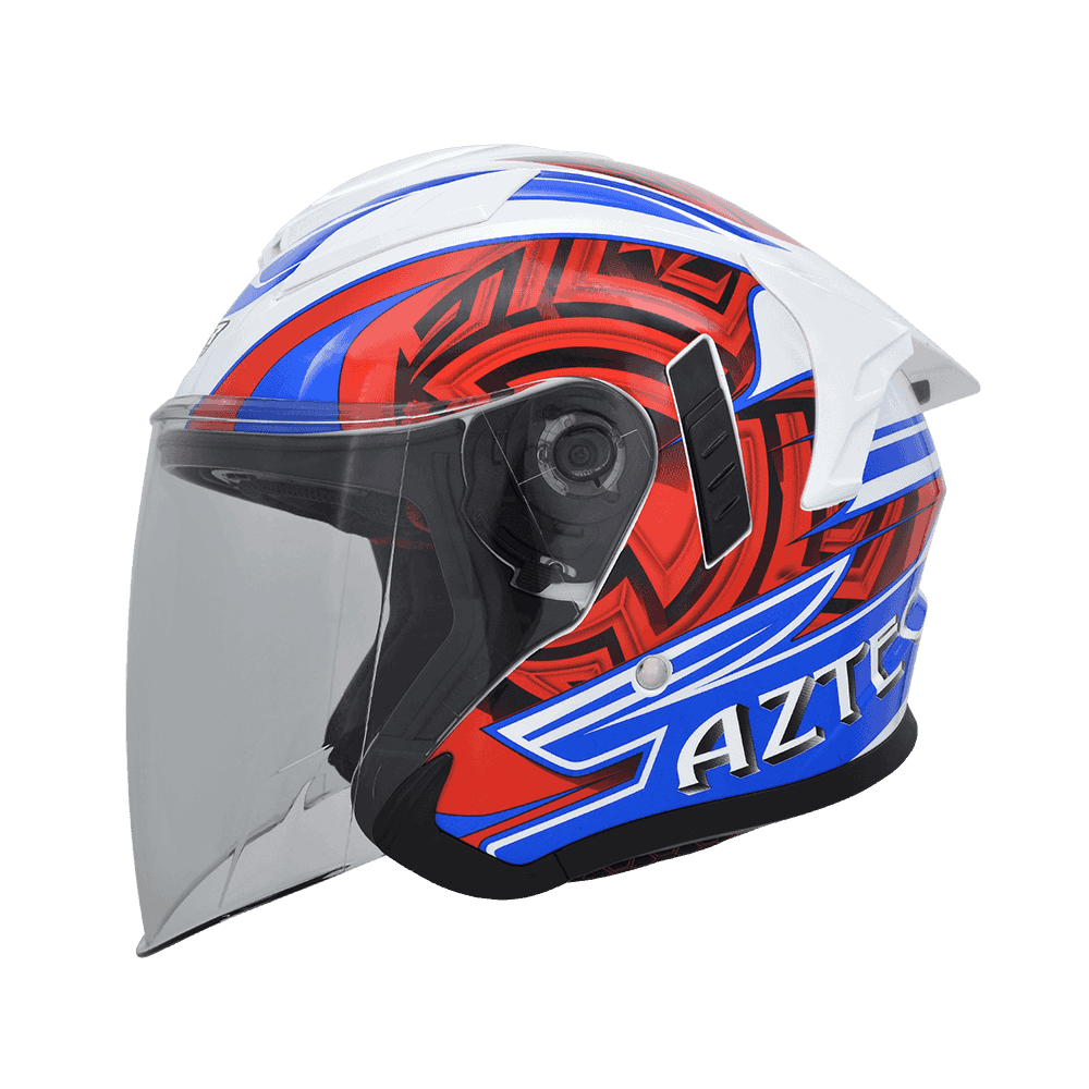 M2R VO-1 #1 阿茲特克 珍珠白紅 彩繪 3/4罩 內墨片款式