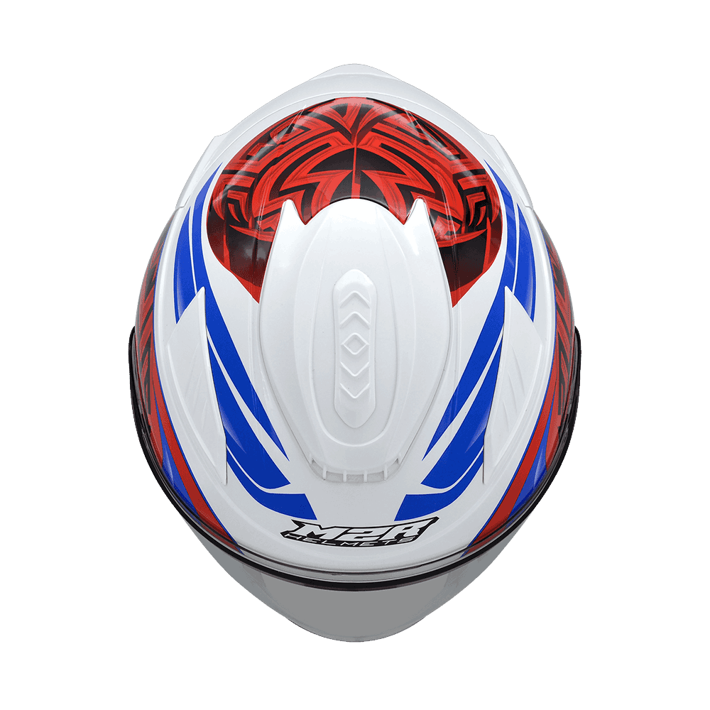 M2R VO-1 #1 阿茲特克 珍珠白紅 彩繪 3/4罩 內墨片款式