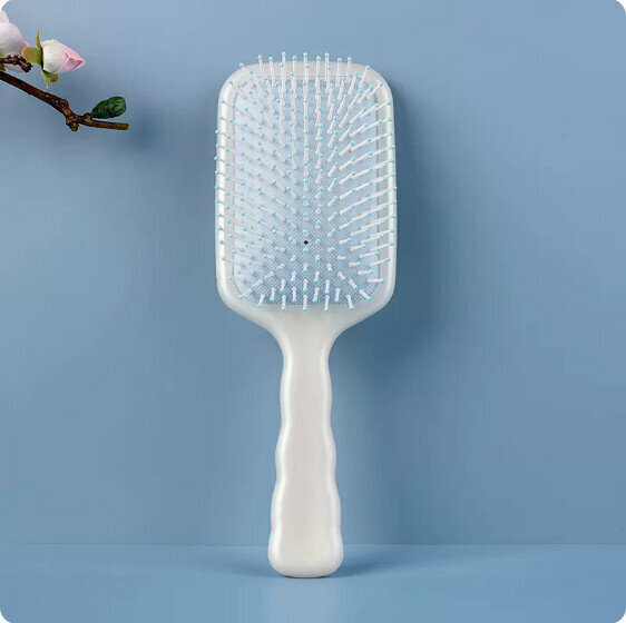 New household scalp and head meridian large board comb (pearl blue) [size: 24*8.3cm]