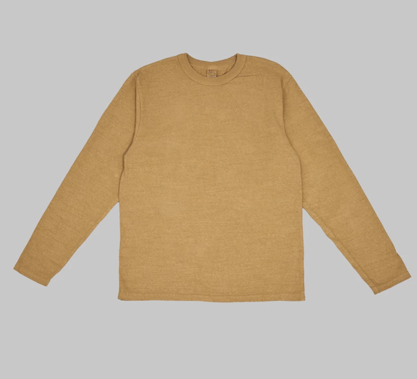 UES NO.8 SLUB NEP LONG SLEEVE T-SHIRT / YELLOW