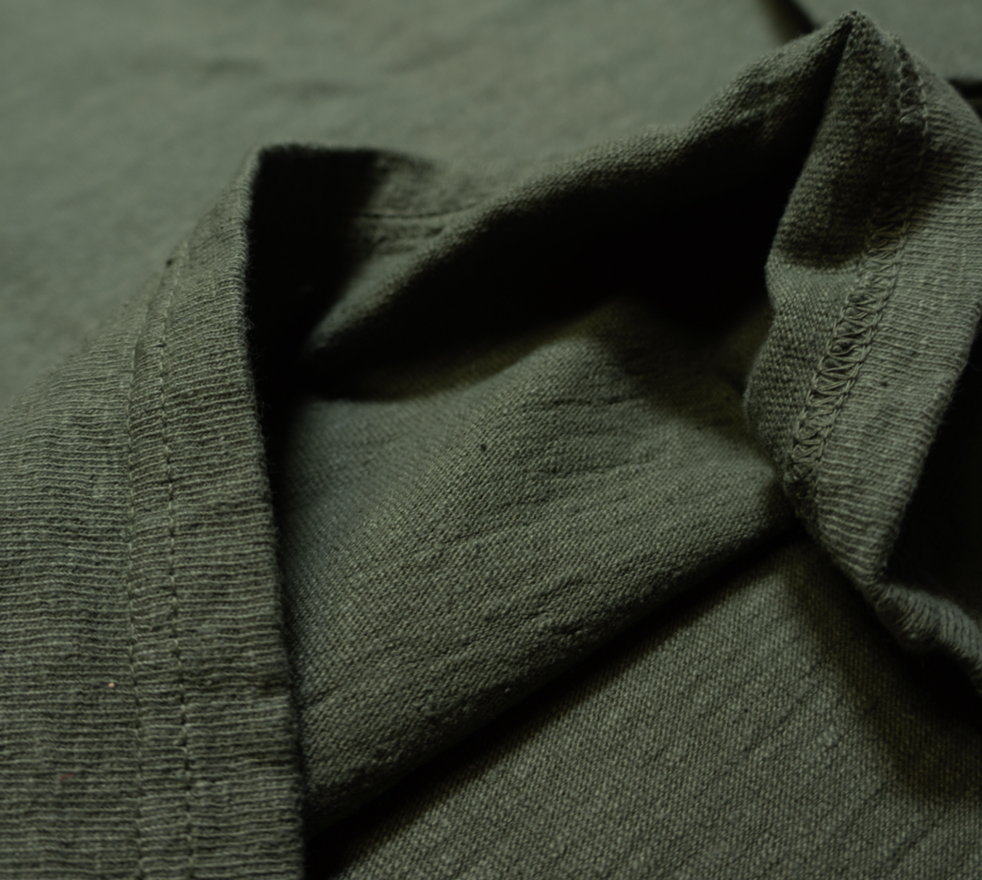 UES No.8 SLUB NEP LONG SLEEVE T-SHIRT / Green