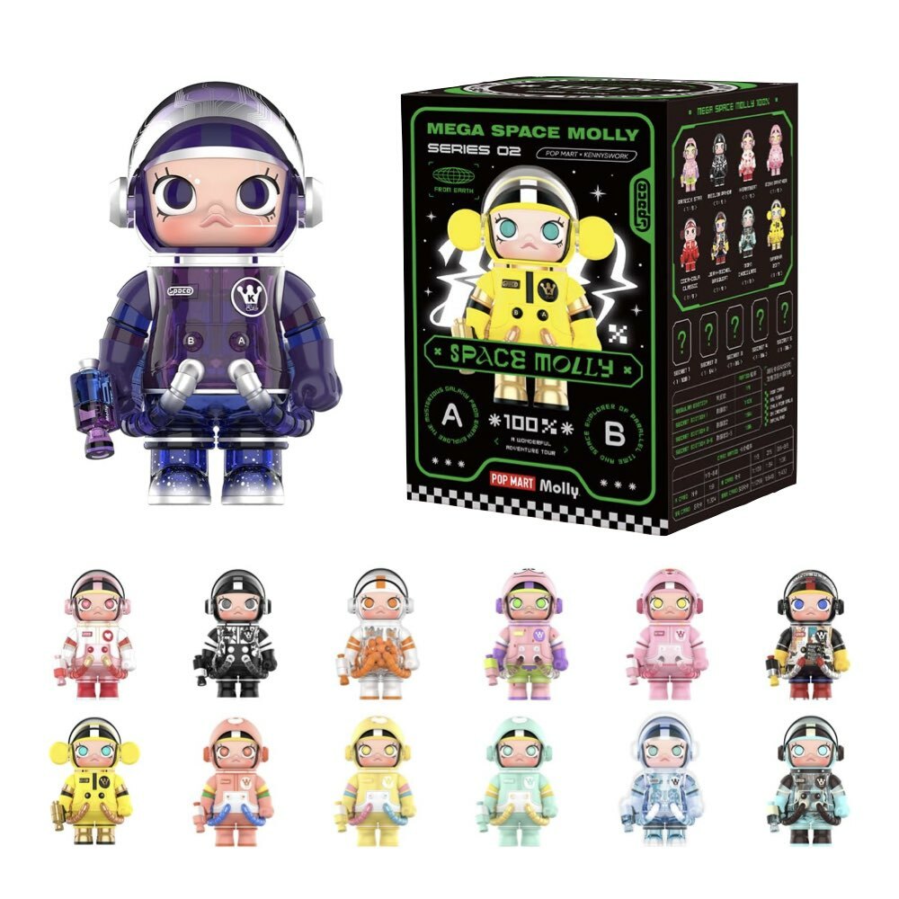 Pop Mart Mega Space Molly 泡泡瑪特 二代盲盒 100%P-01000910951