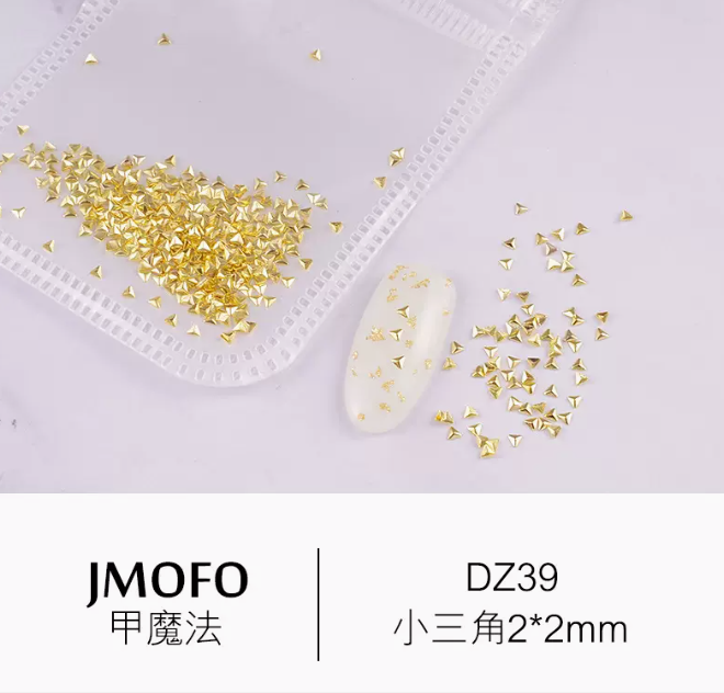 Hot selling nail art accessories metal rivets small triangle 39 (about 500 pieces)