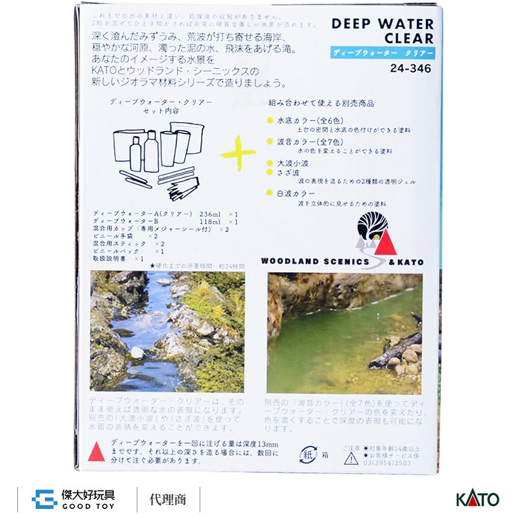 KATO 24-346 場景素材 造水劑套組 (深水/透明 效果)