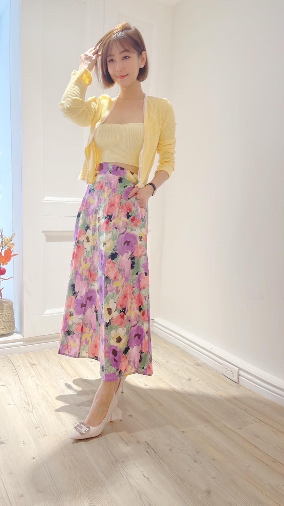 細肩坑條短背心