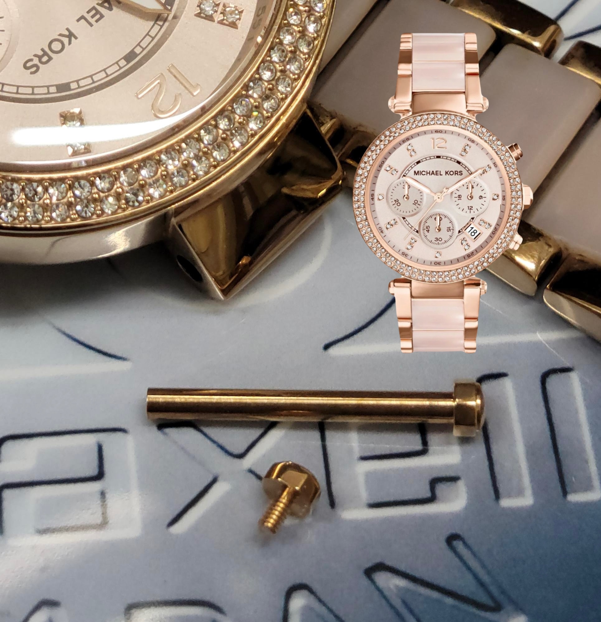 Michael Korz  專用配件 MK5896 專用錶栓一組（上下錶栓請訂購2組）