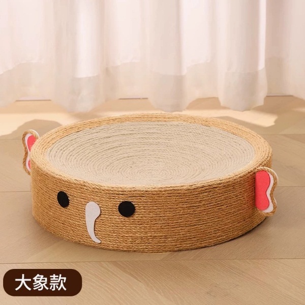劍麻貓抓板窩一體貓耐抓耐磨圓形【大象劍麻款】40cm
