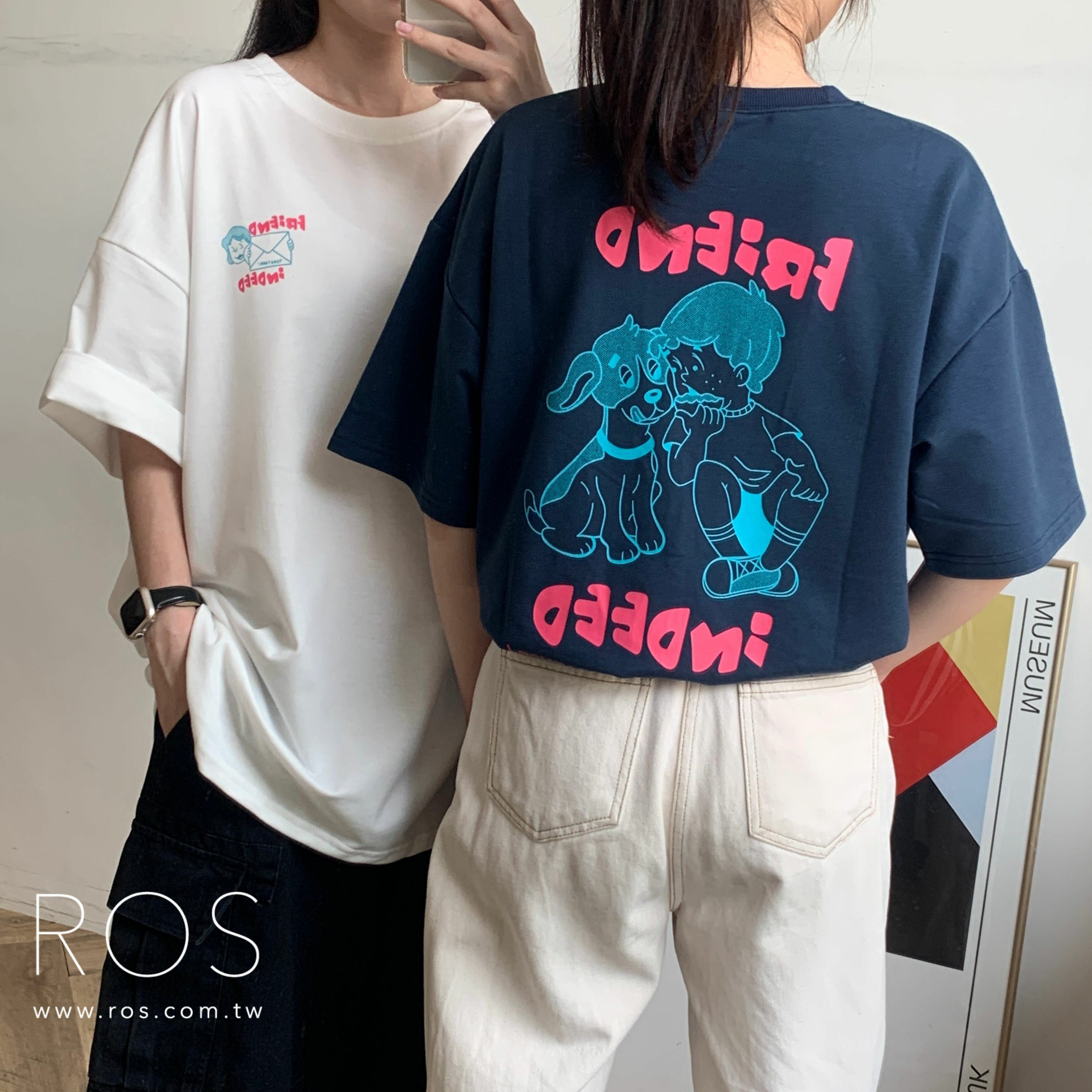 男孩與狗印花短T( 3colors)