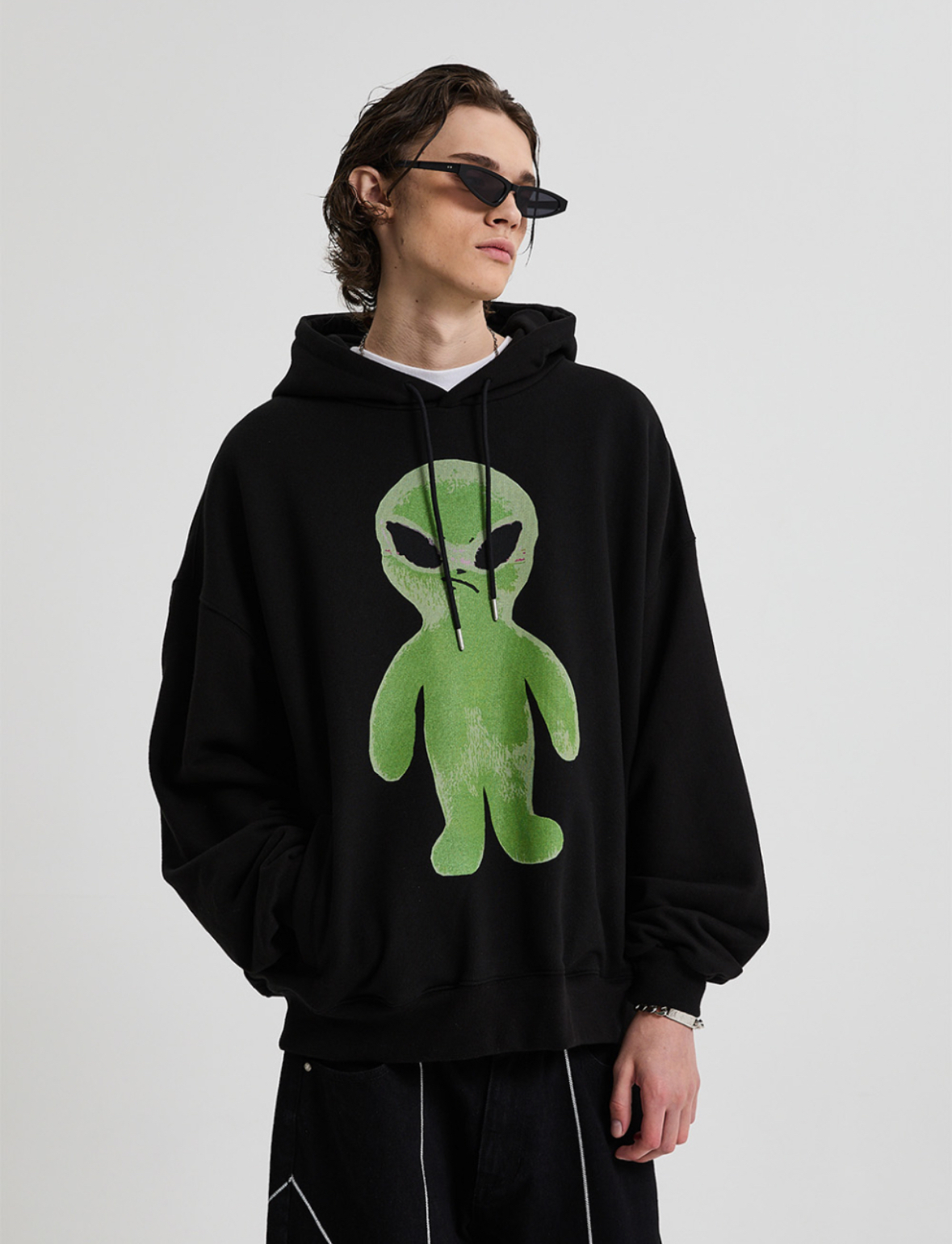 韓國連線🇰🇷 HOODHOOD 外星人帽T 寬鬆版型 長袖 秋冬 3色/預購