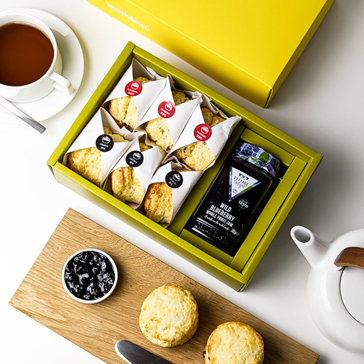 【經典組合】六Scone司康藍莓果醬禮盒組 | 原味/蔓越莓(6入/盒)