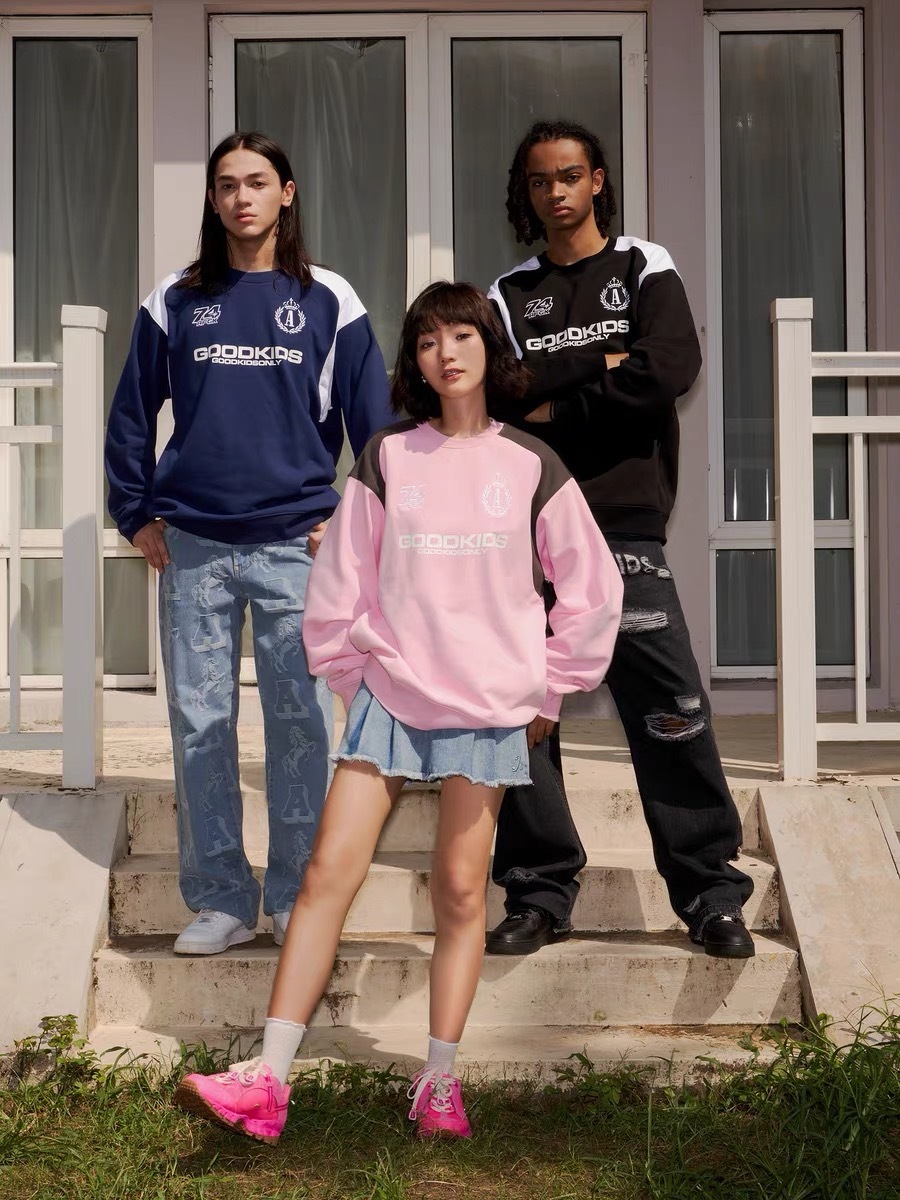 AFGK 復古拼接圓領衛衣 A FEW GOOD KIDS