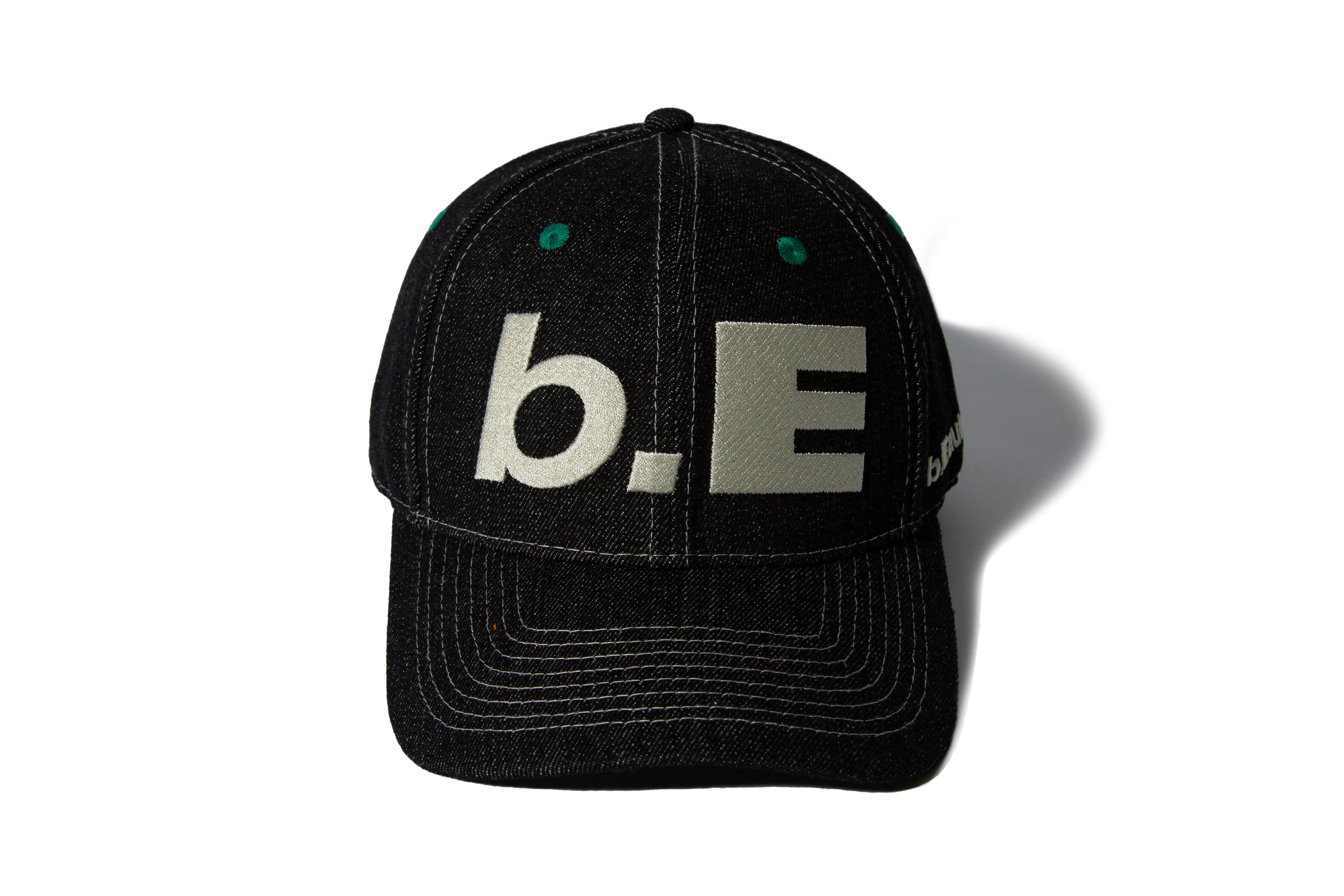 b.Eautiful “b.E Hat" (Black Denim / Off-White)