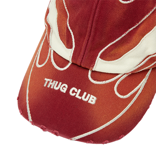 Thug Club / Chopper Flame Stud Cap - Black, Red