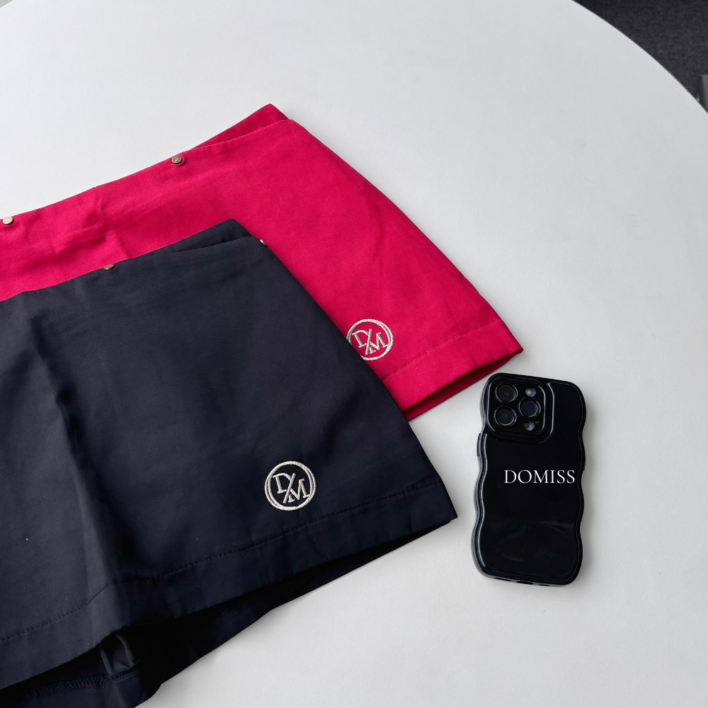 【DOMISS自訂】低腰西裝短褲裙 工裝裙 帶感! (現貨)