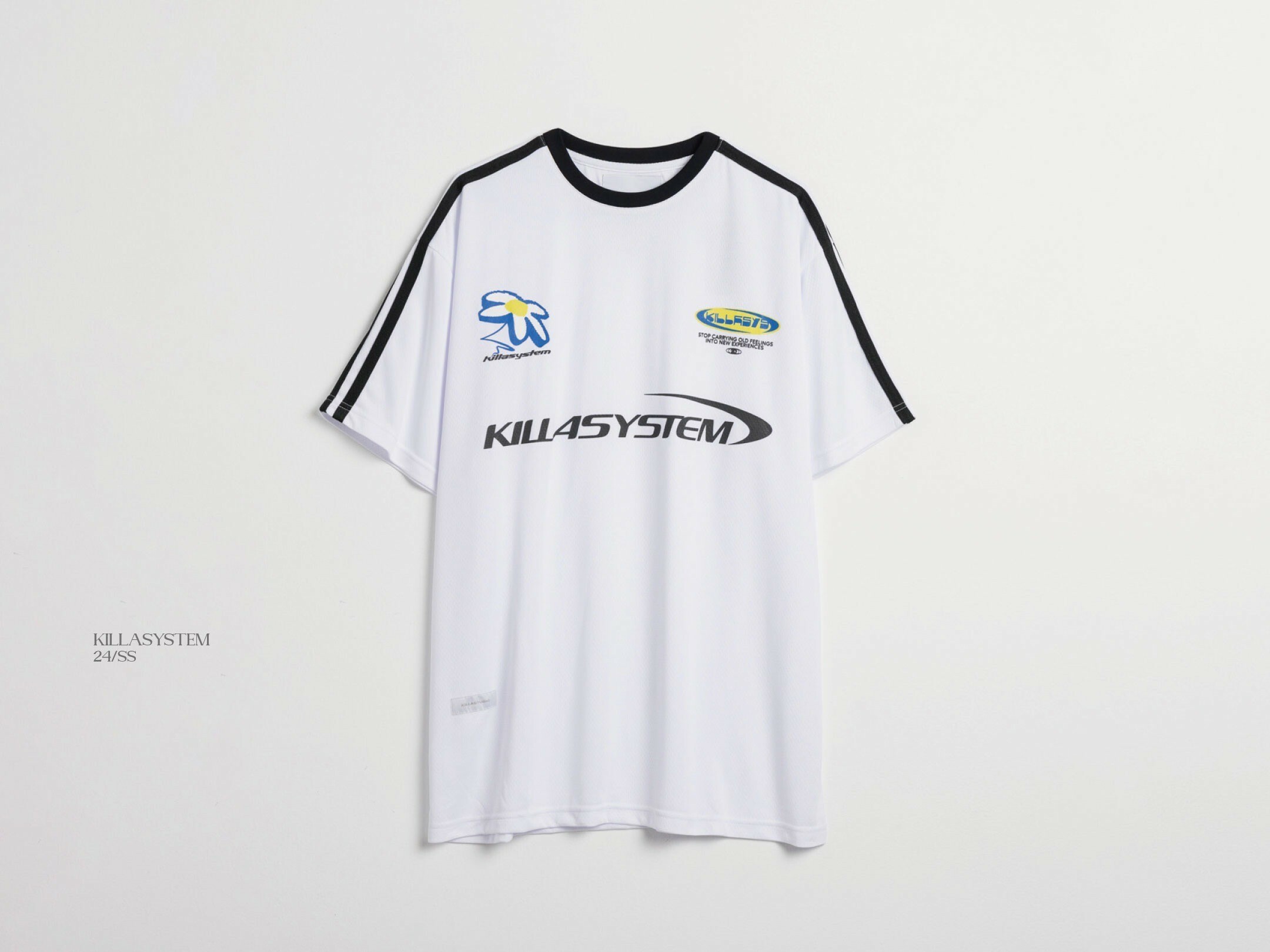 Killa system 短袖-VINTAGE MESH JERSEY （白色）