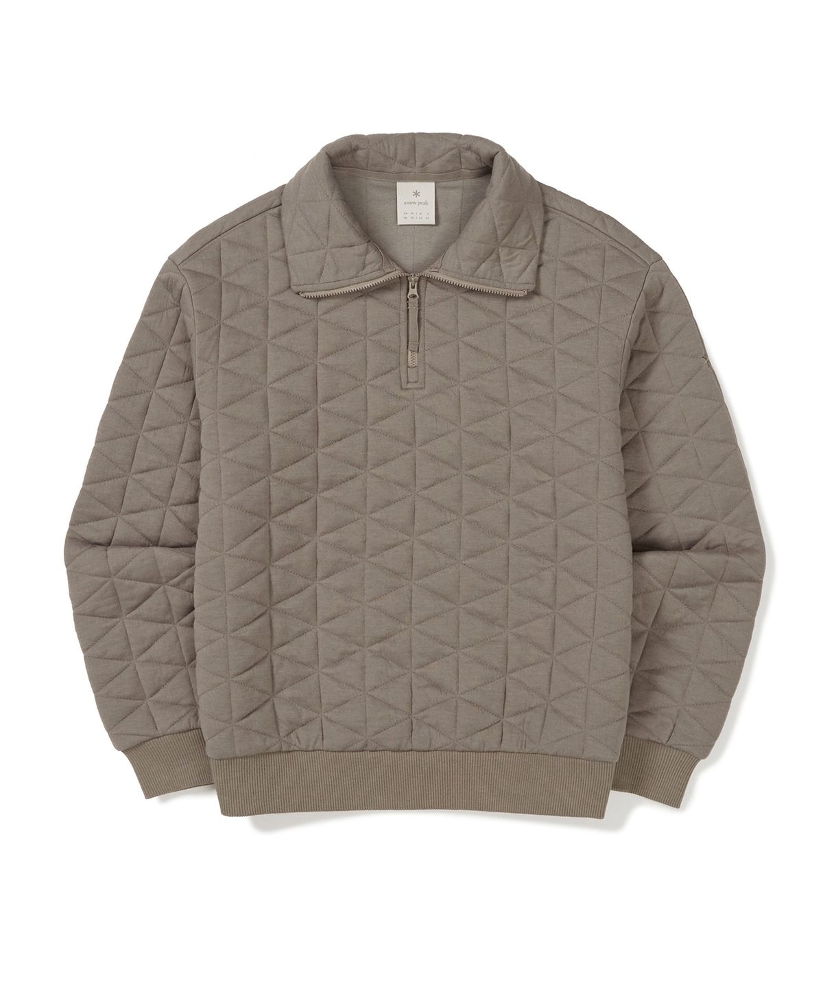 【代購】 Snow Peak 雪諾必克 女 Quilting 有領 半拉 長袖 衛衣 S24WWFZT35