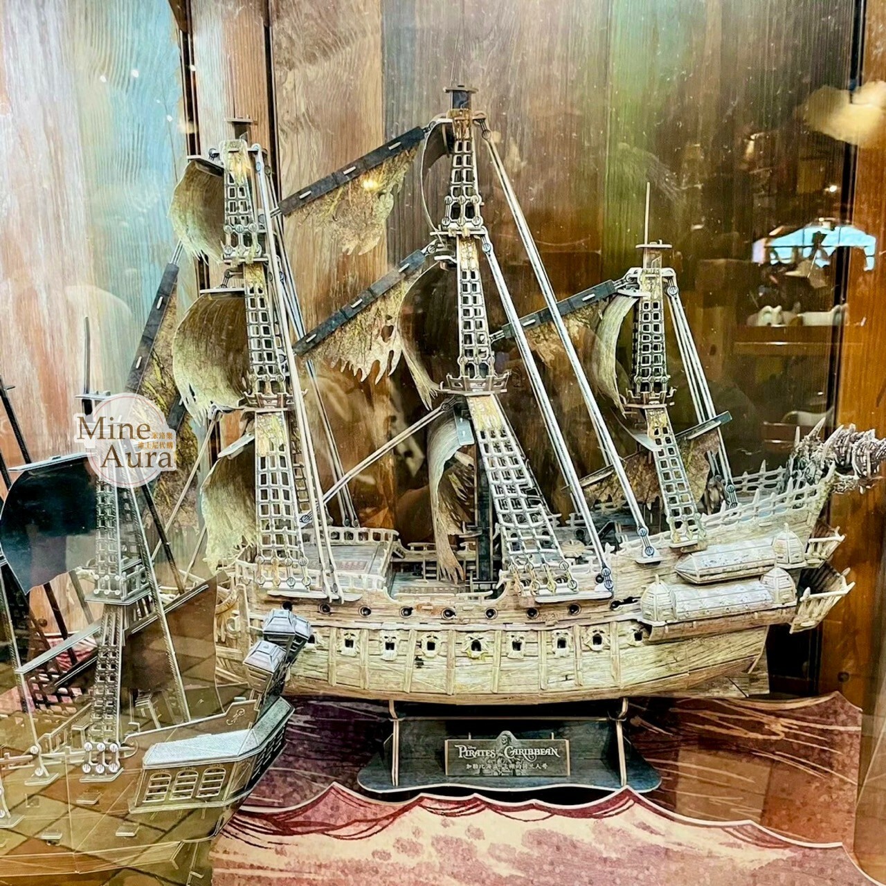 神鬼奇航 加勒比海盜 飛翔荷蘭人號 海盜船 模型 擺飾品 -上海迪士尼樂園