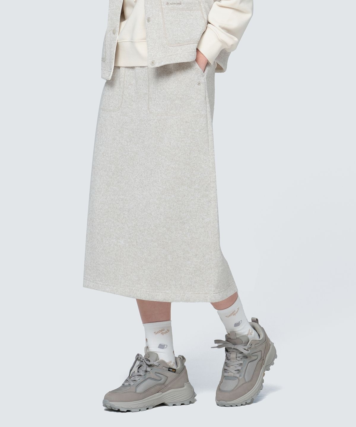 【代購】Snow Peak 雪諾必克 女 Knit skirt 針織 長裙 裙子 S24WWFSK77