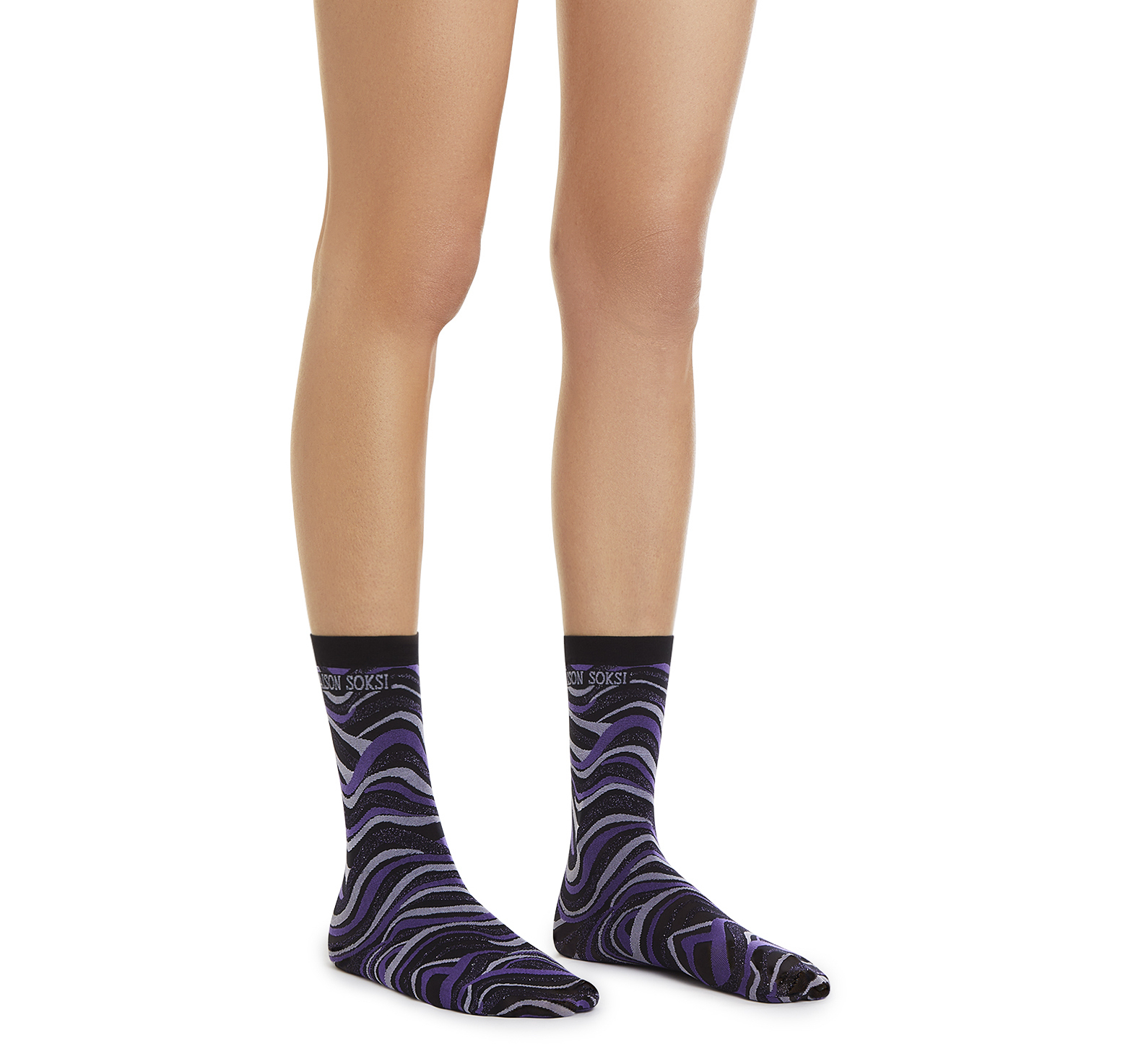 MAISON SOKSI VISIONNAIRE SOCKS – BLACK, LIGHT PURPLE, WISTERIA, PURPLE SOCKS