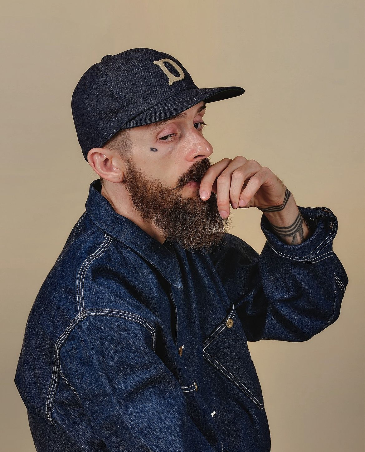 2024AW THE H.W. DOG & CO. BASEBALL CAP-J LOGO GINZA SIX 限定 藍染 大D 棒球帽 帽子 2色 現貨 D-00001-J