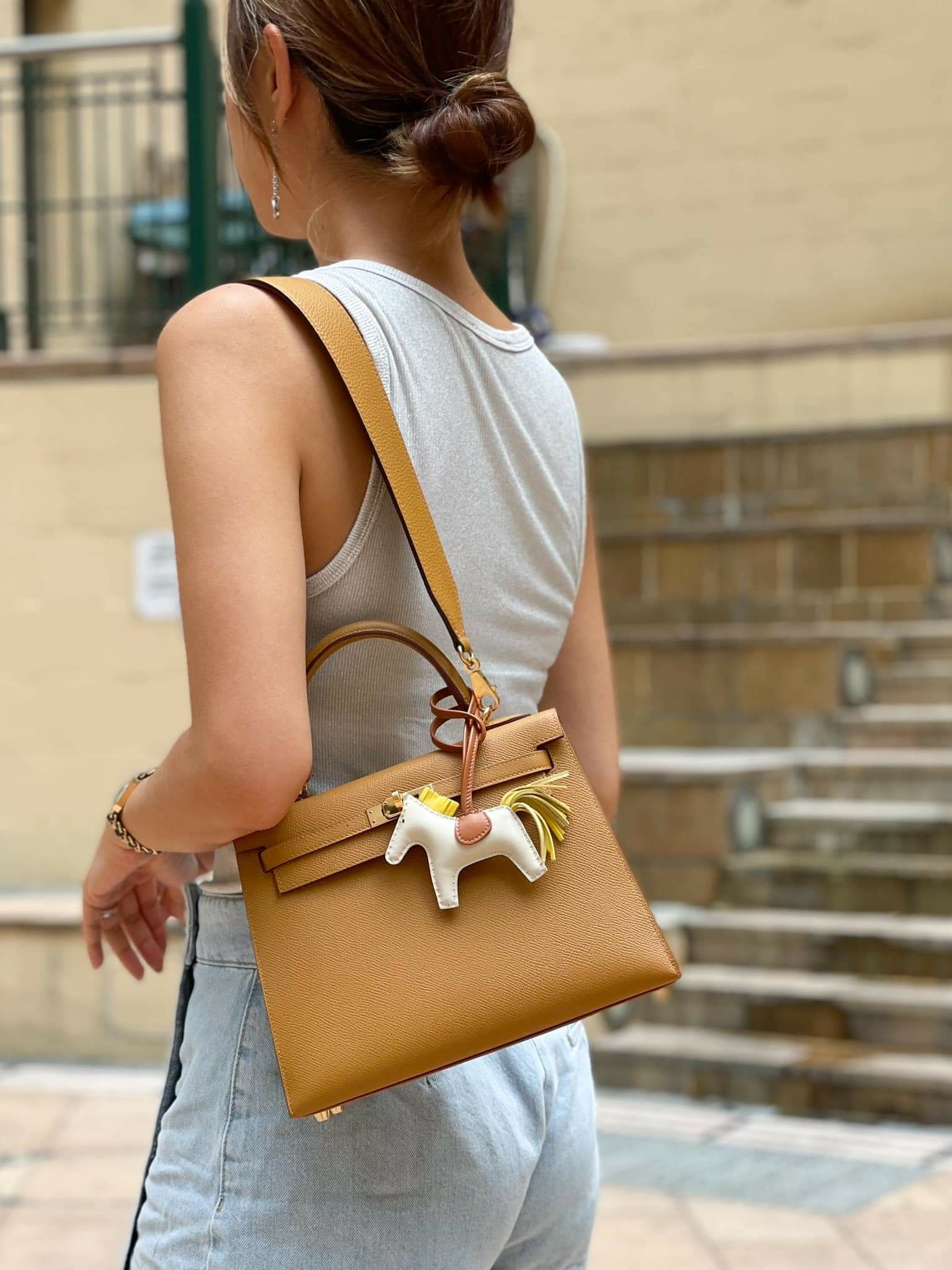 Preloved Hermes Kelly25 Epsom Leather Sesame GHW HK$13x,xxx (HK$2,000 即時落訂)