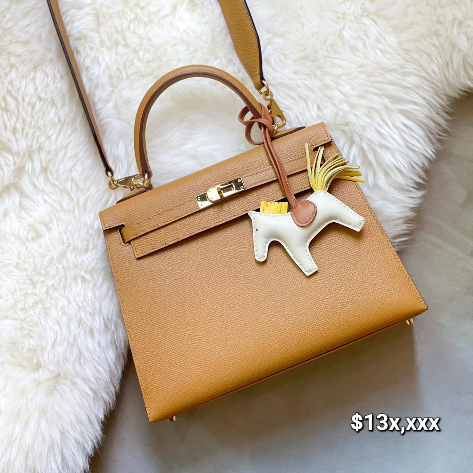 Preloved Hermes Kelly25 Epsom Leather Sesame GHW HK$13x,xxx (HK$2,000 即時落訂)