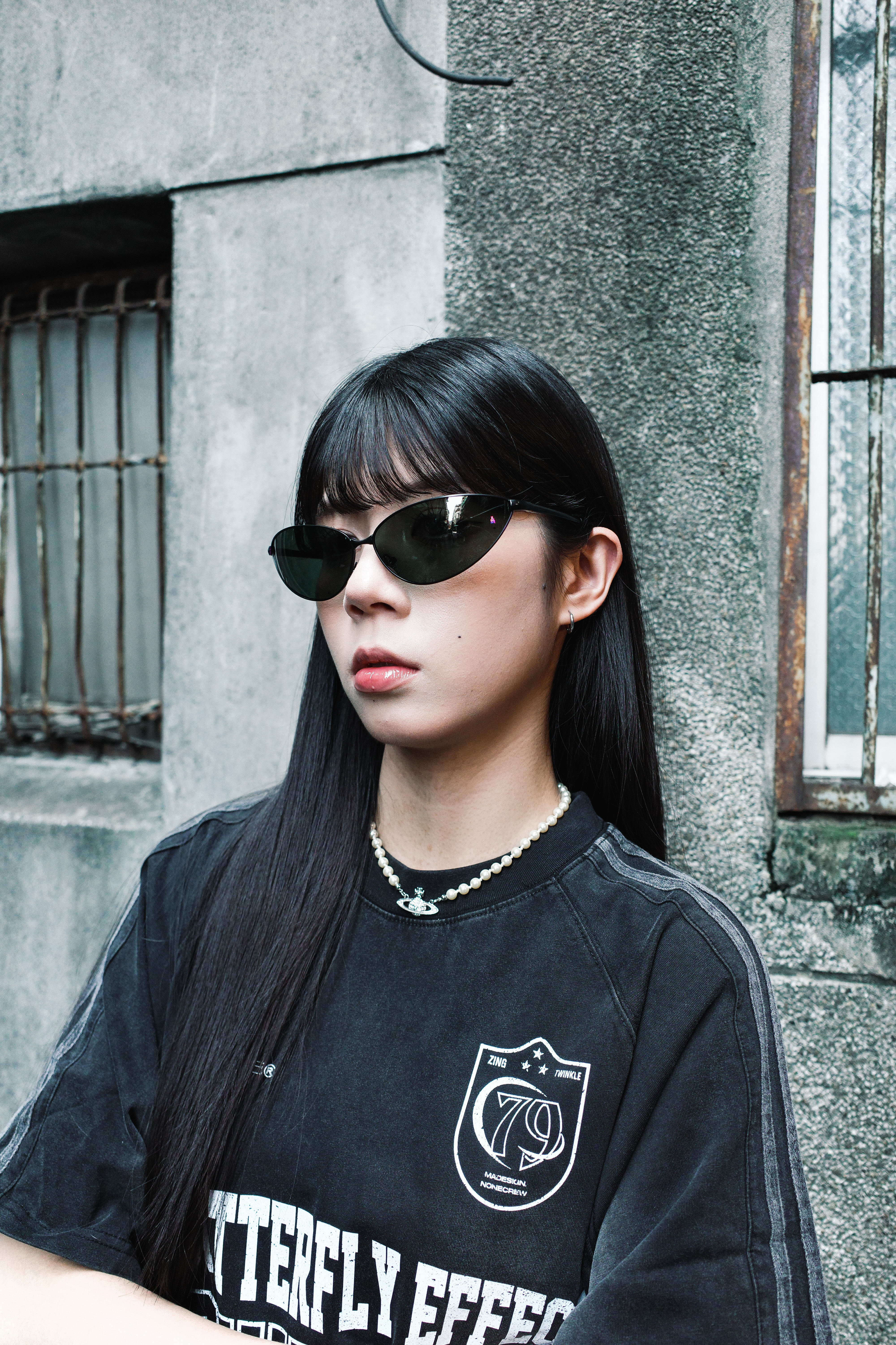 『Always_Good』復古 Y2K 貓眼 金屬框 墨鏡