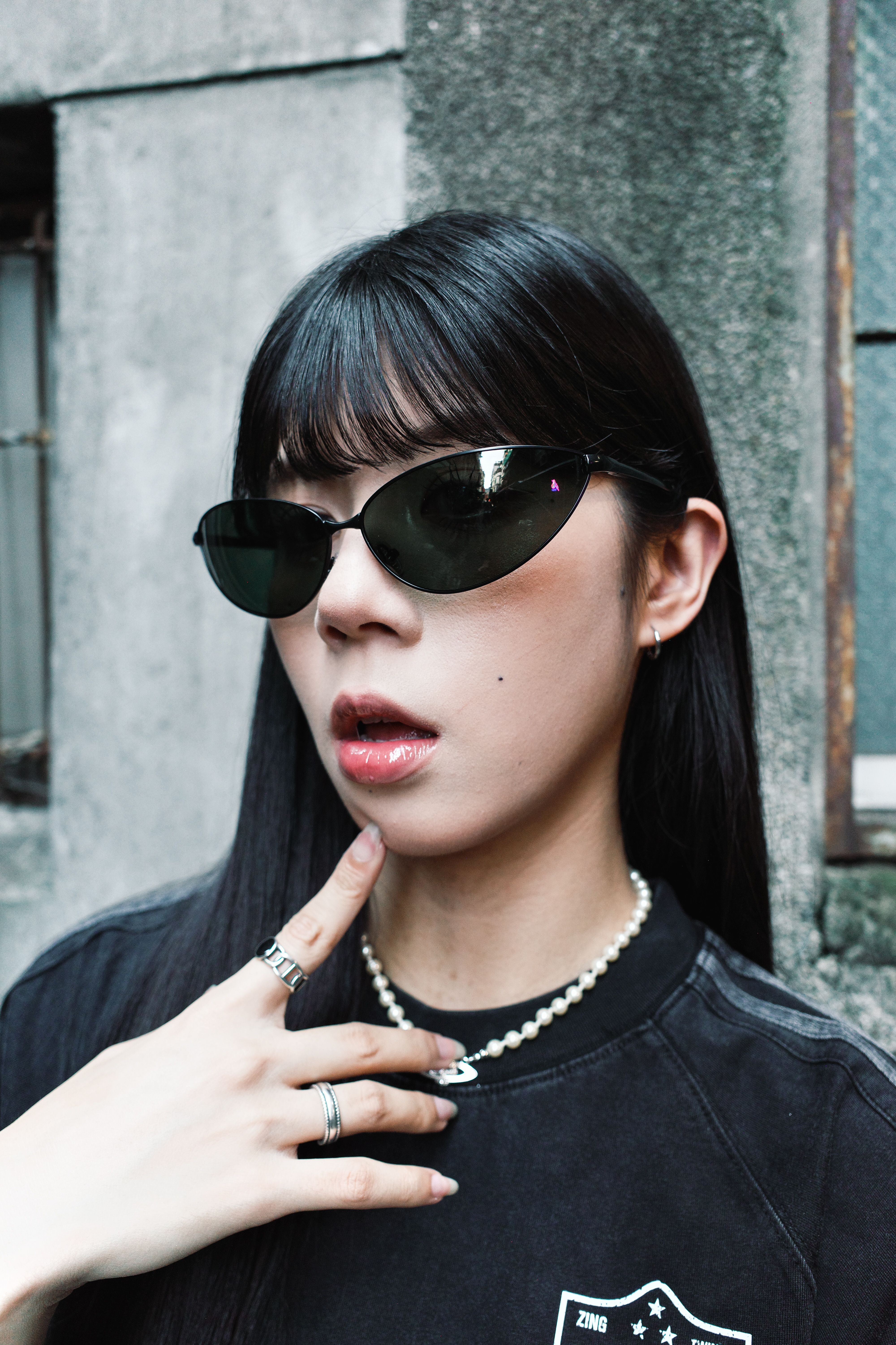 『Always_Good』復古 Y2K 貓眼 金屬框 墨鏡