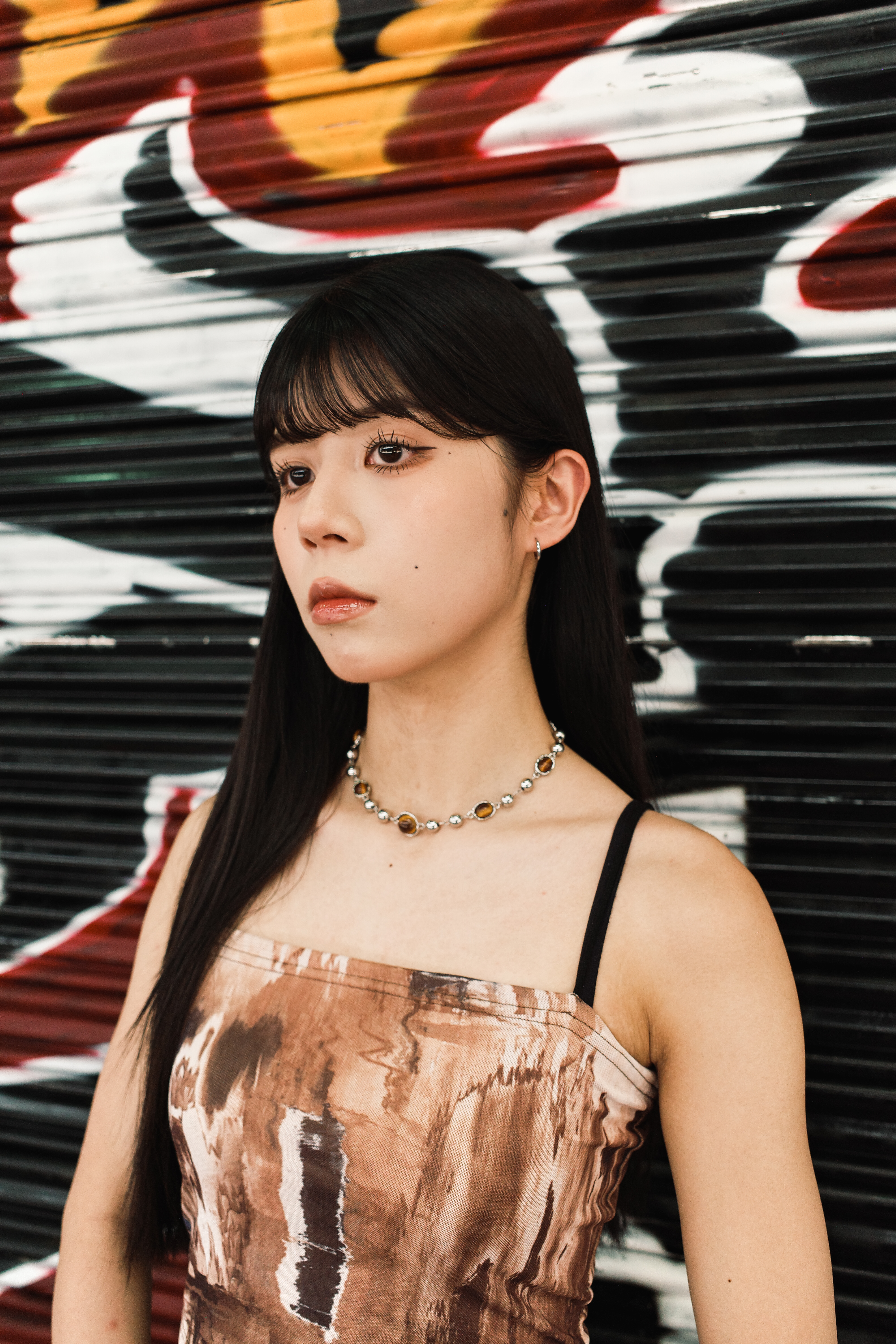 『Always_Good』虎眼 寶石 拼接 項鍊