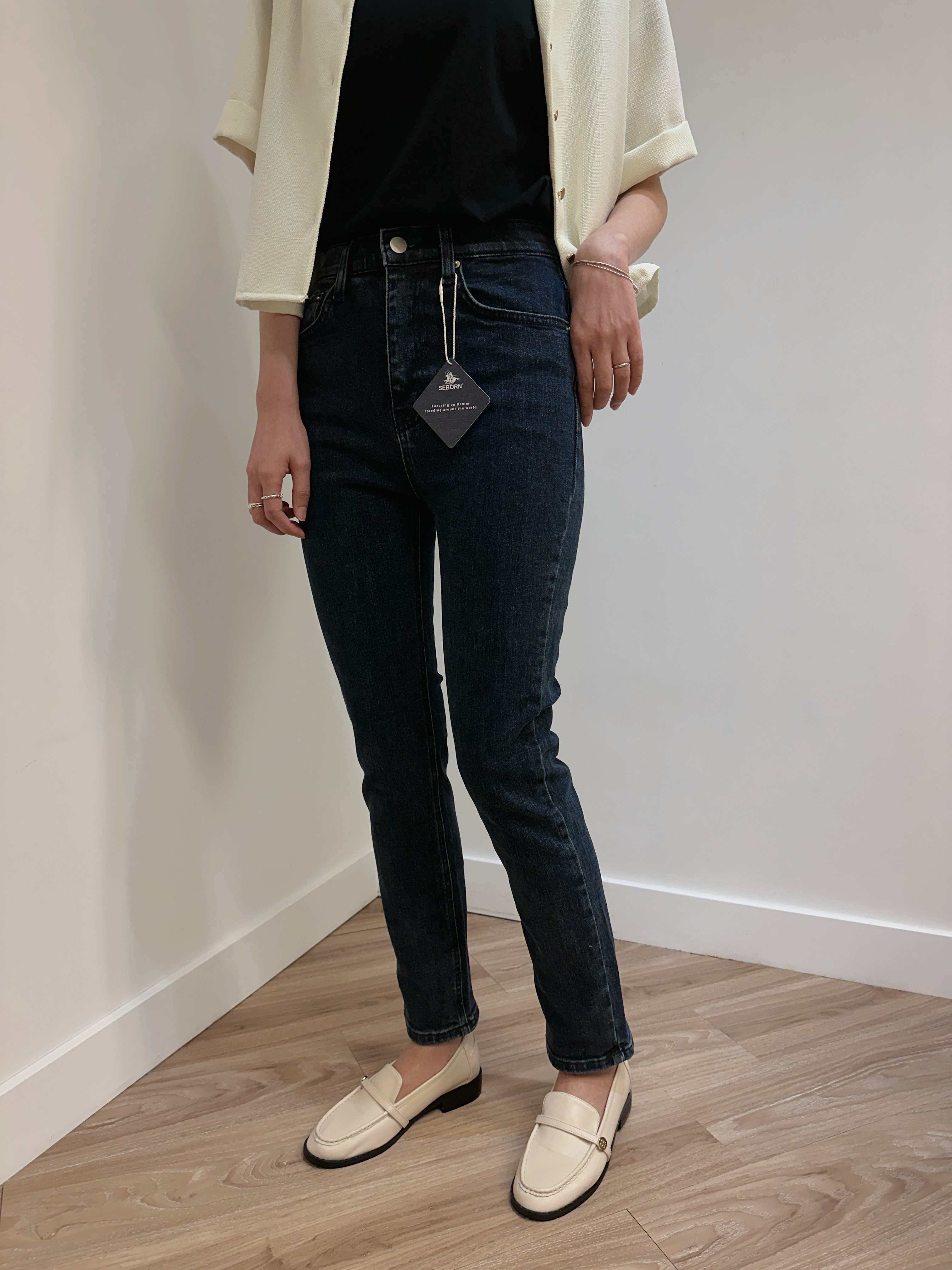 秋冬愜意日常，修長修腿牛仔褲