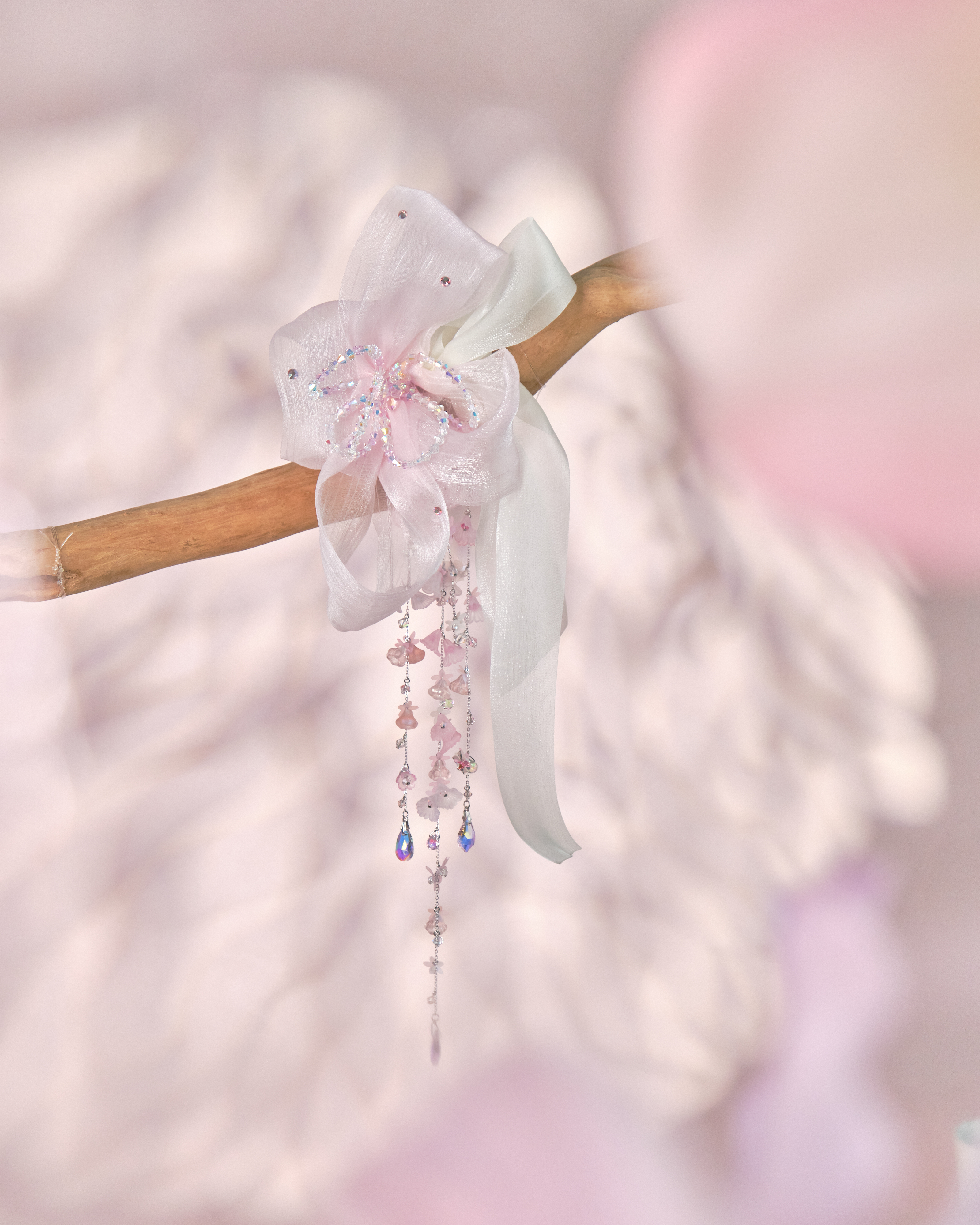 11109 Hana Ribbon Flower 2-way Hair Pin Clip