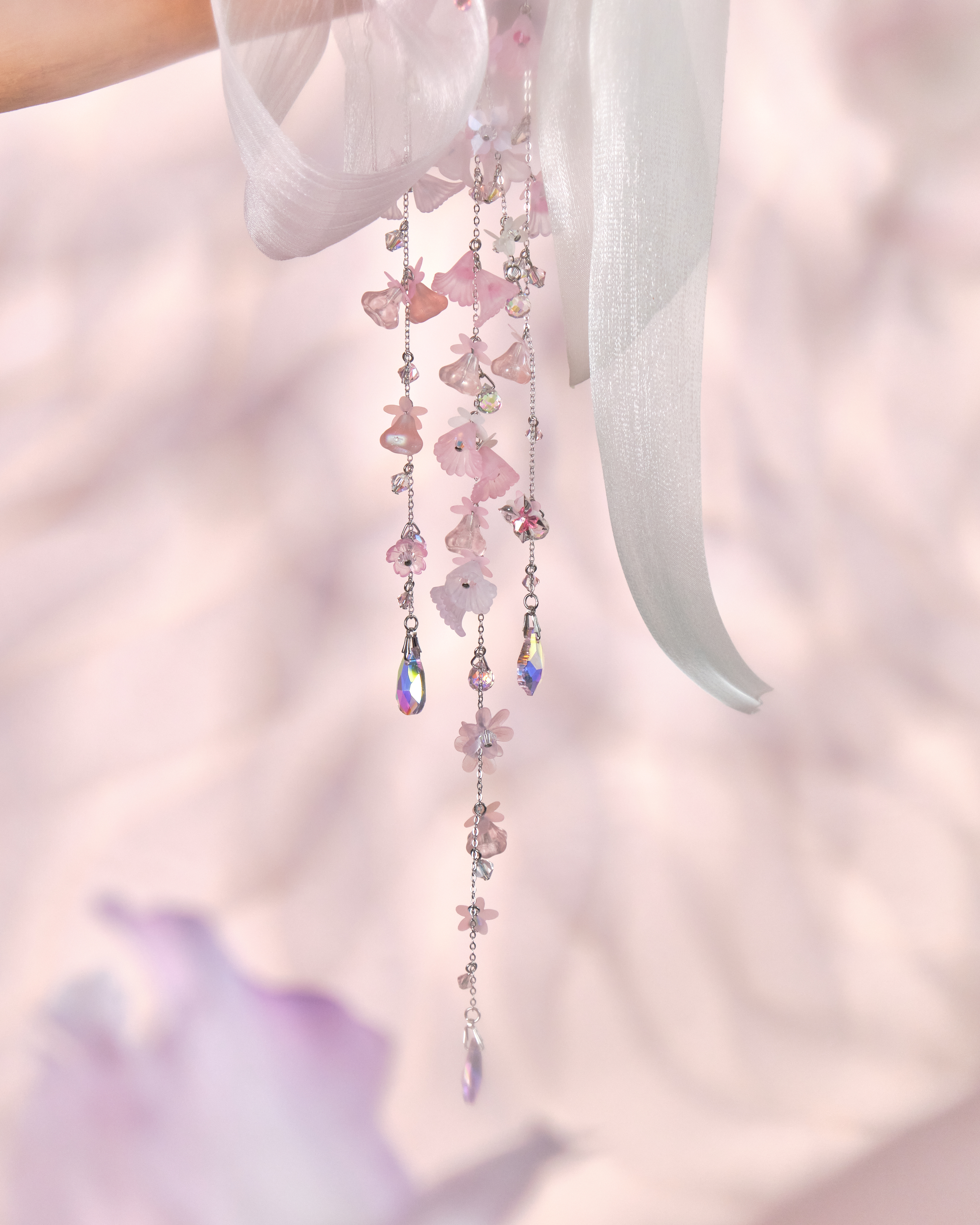 11109 Hana Ribbon Flower 2-way Hair Pin Clip