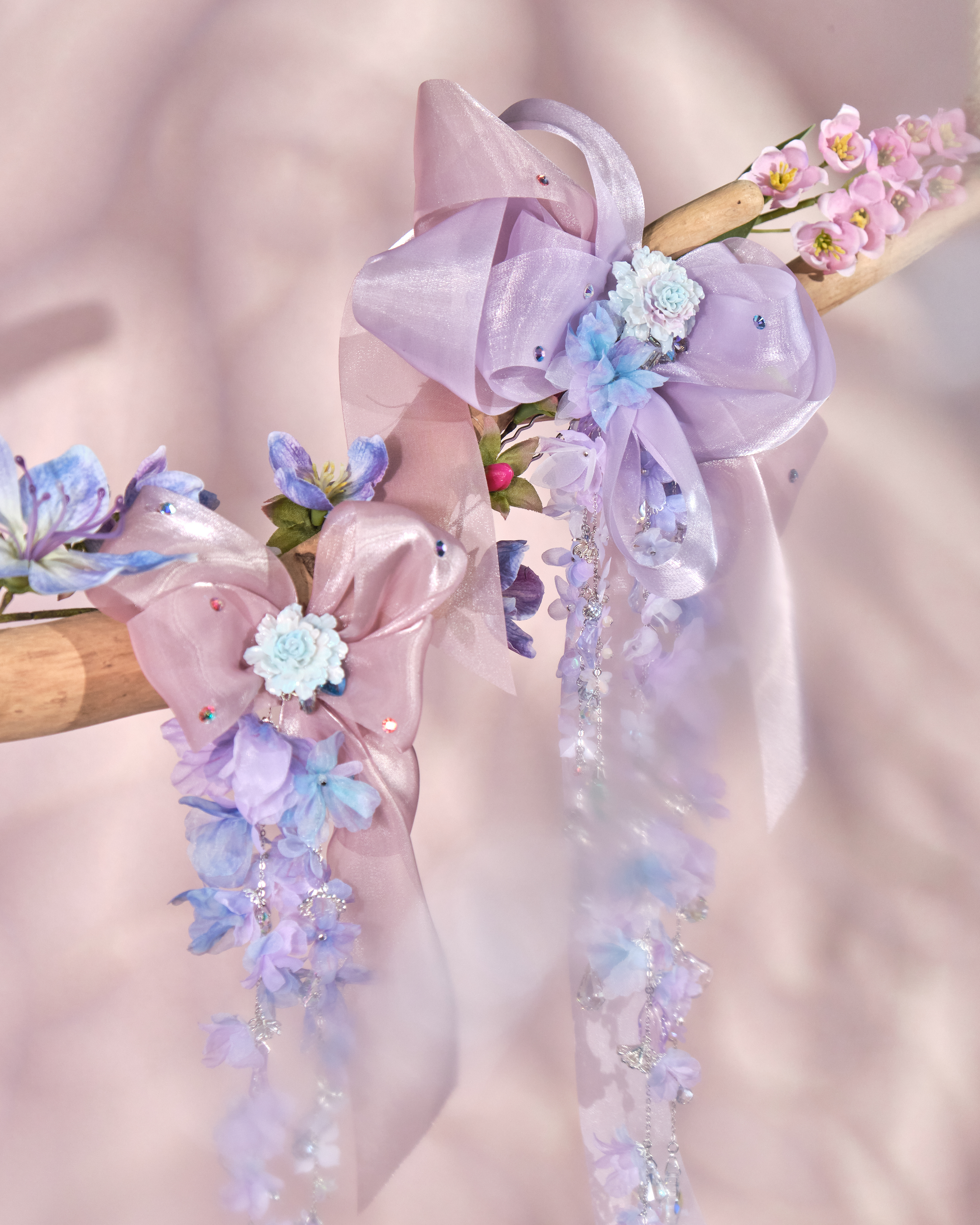 11106 Ichika 綻放紫藤2-way髮簪/髮夾