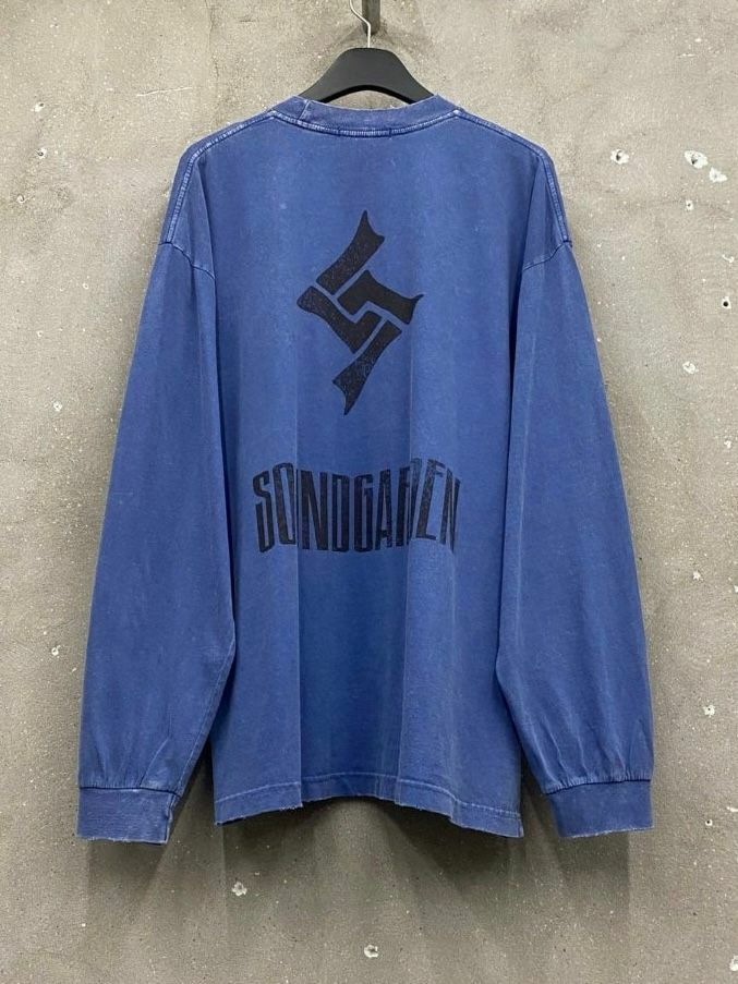 洗水英文字圖案長袖衫 ARCHIVE-213T