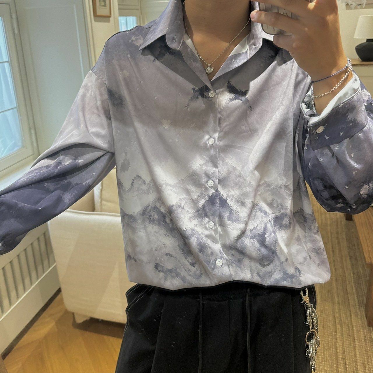 風景圖案長袖恤衫 BY ATTENTION-232S