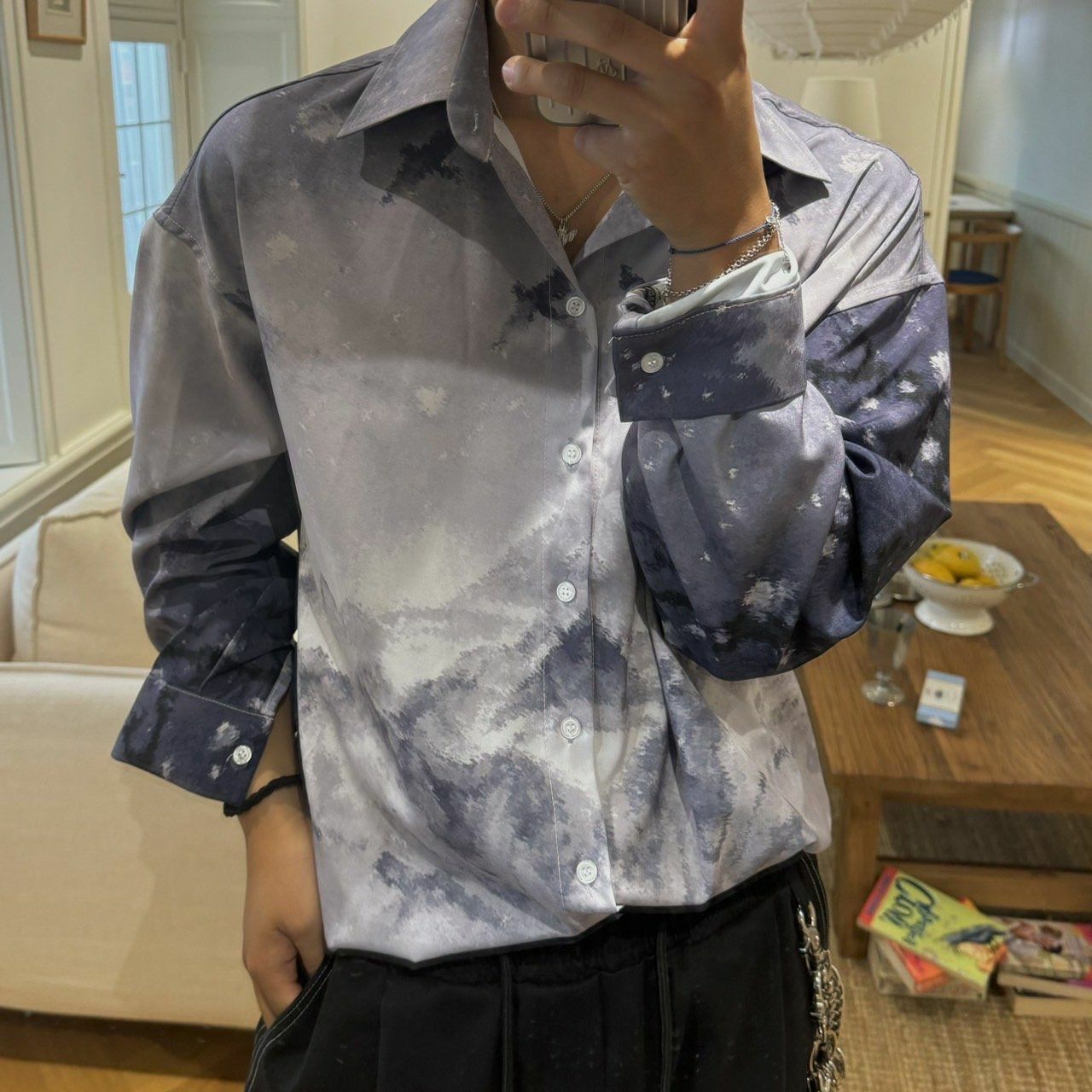 風景圖案長袖恤衫 BY ATTENTION-232S