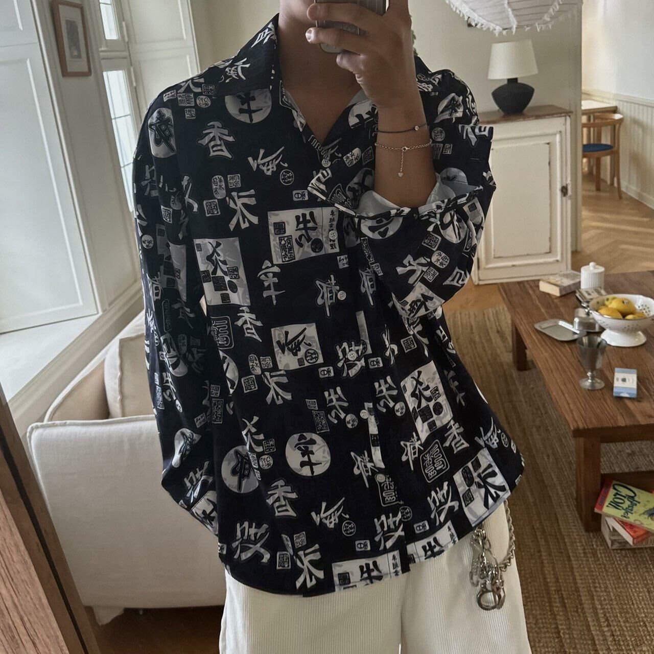 圖案長袖恤衫 BY ATTENTION-233S