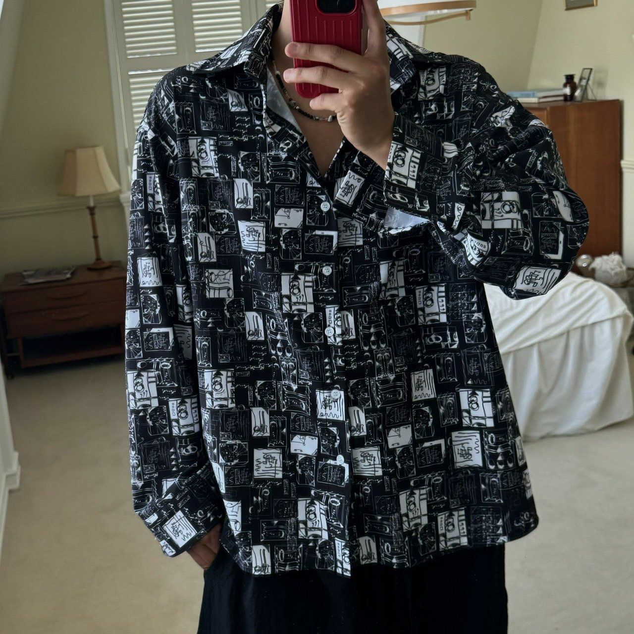 圖案長袖恤衫 BY ATTENTION-234S