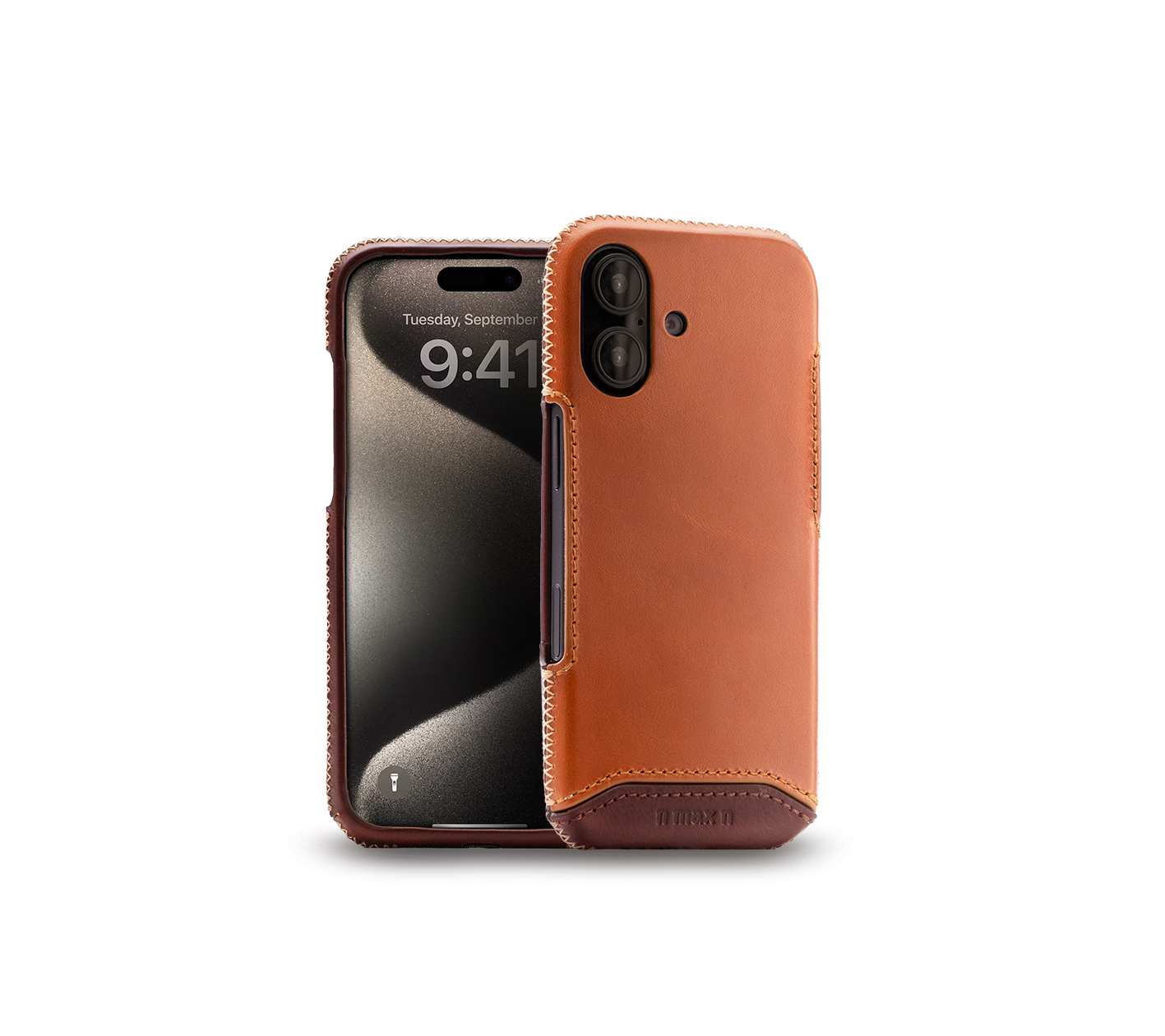 iPhone 16 Classic Series iPhone Genuine Leather Case-Bronze Brown