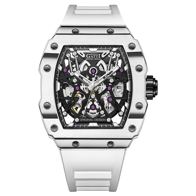 (預購)【Bonest Gatti】Explorer 探索者系列 BG9907 碳纖幻影 超跑奔馳 碳纖維 酒桶型 機械錶 手錶