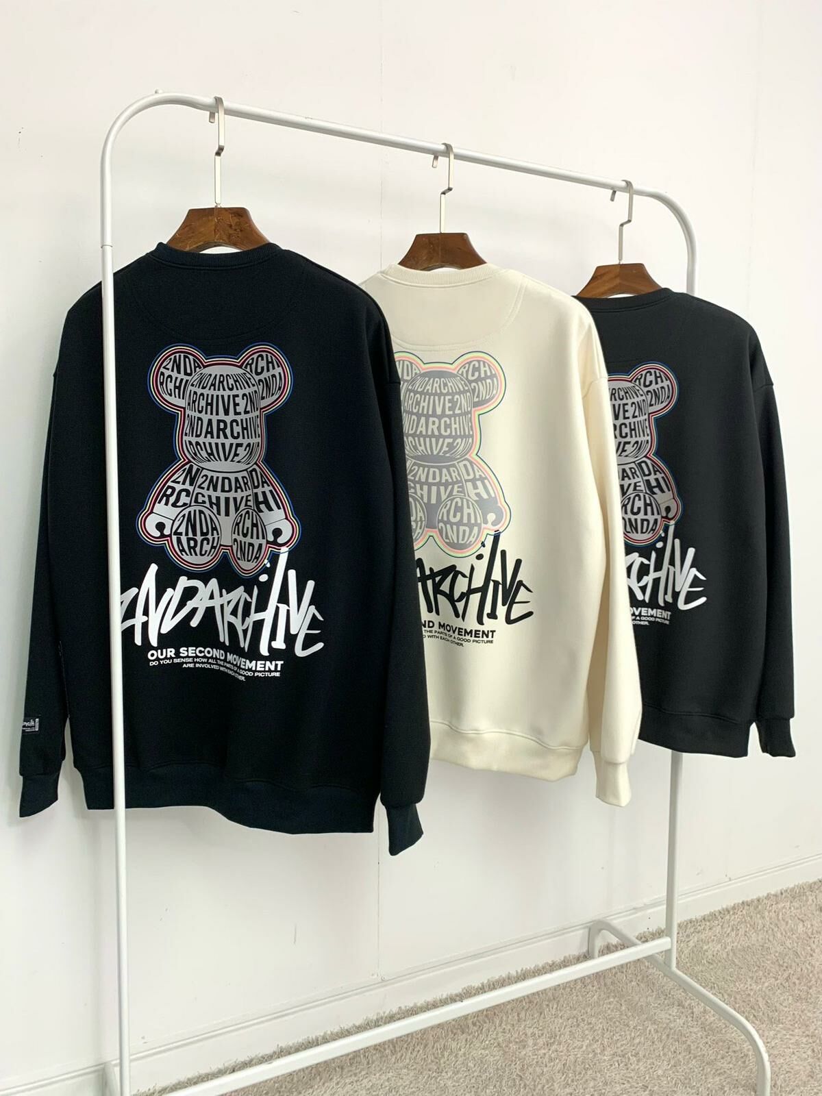 3M反光熊仔圖案英文字衛衣 2nd-147T