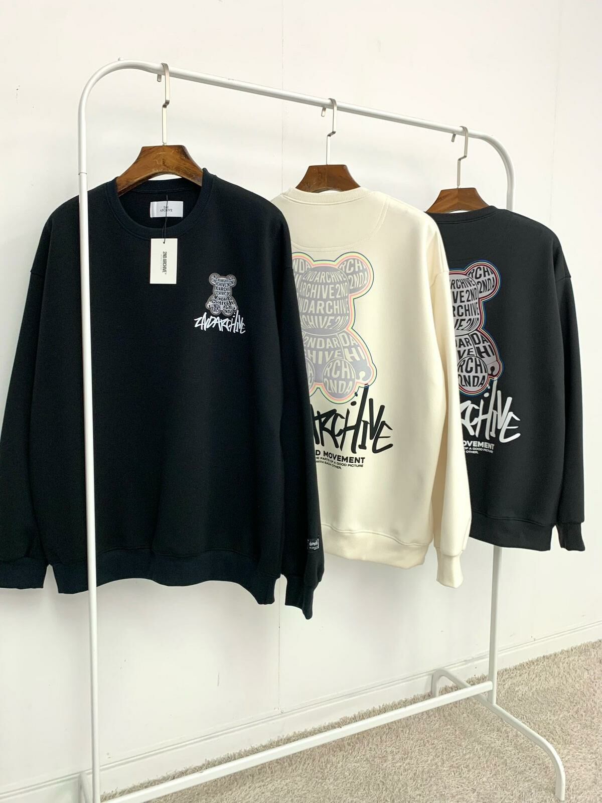 3M反光熊仔圖案英文字衛衣 2nd-147T