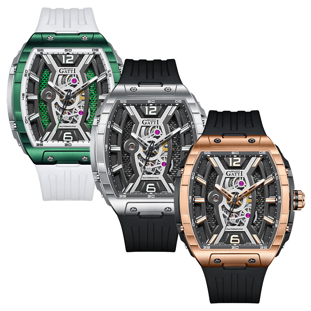 (預購)【Bonest Gatti】Ghost Speed 急速幻影系列 BG5601 鏤空 機械錶 手錶