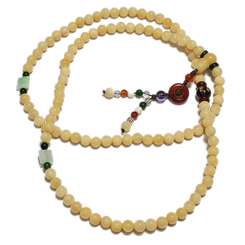 卍{玉}&菩提根108念珠6mm【十方】124111