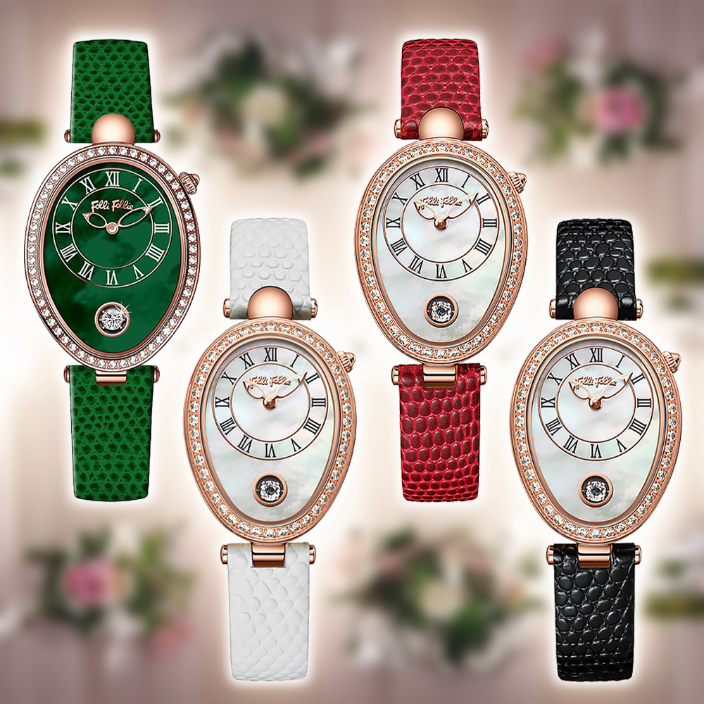 【Folli Follie 芙麗芙麗】WF22B001GPE WF22B001WPE 唯美優雅 跳動鋯鑽 珍珠母貝 女錶 手錶 永恆之輪 阿芙蘿黛蒂 淑女